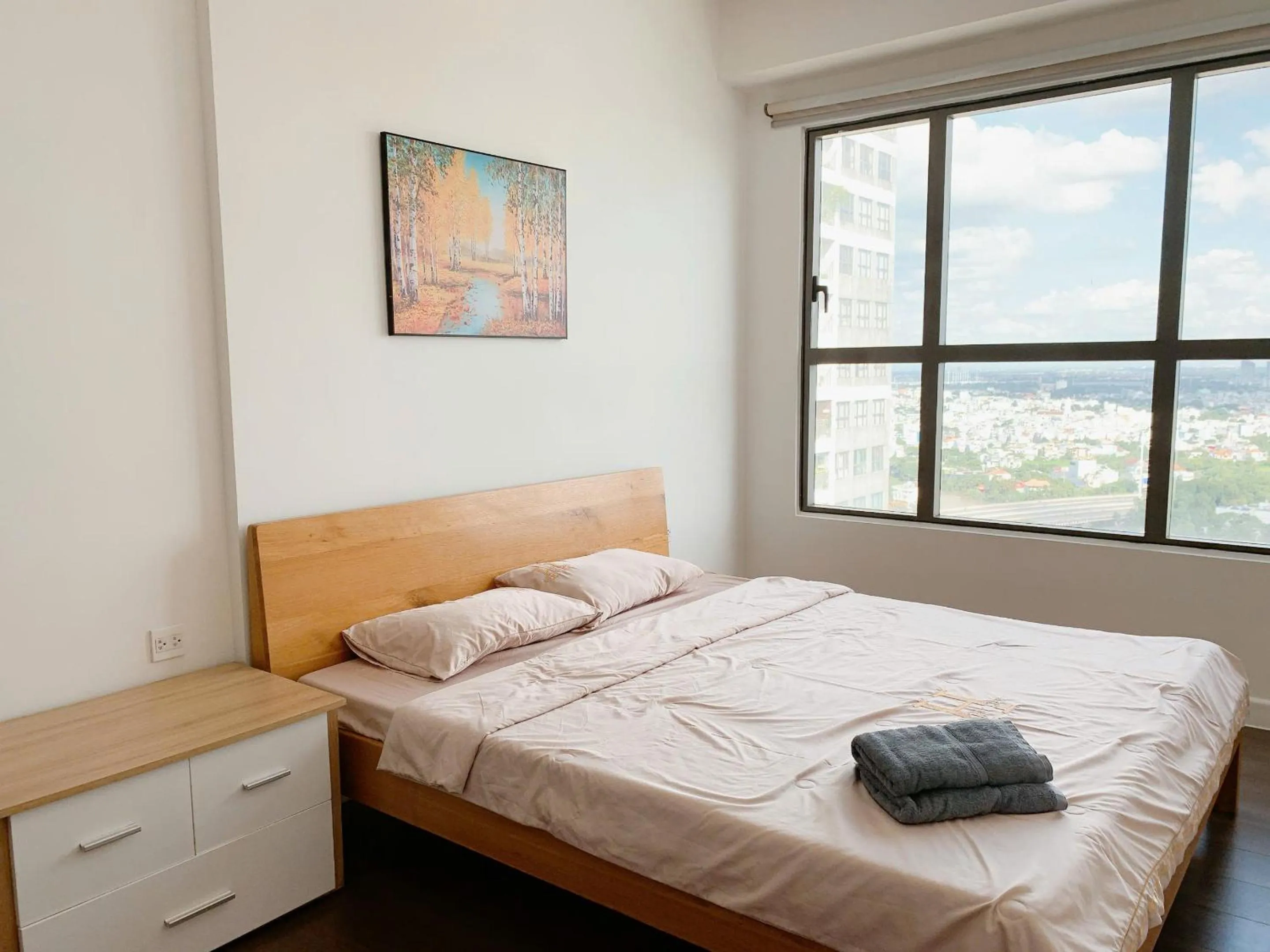 Bed in The Sun Avenue Serviced Apartment