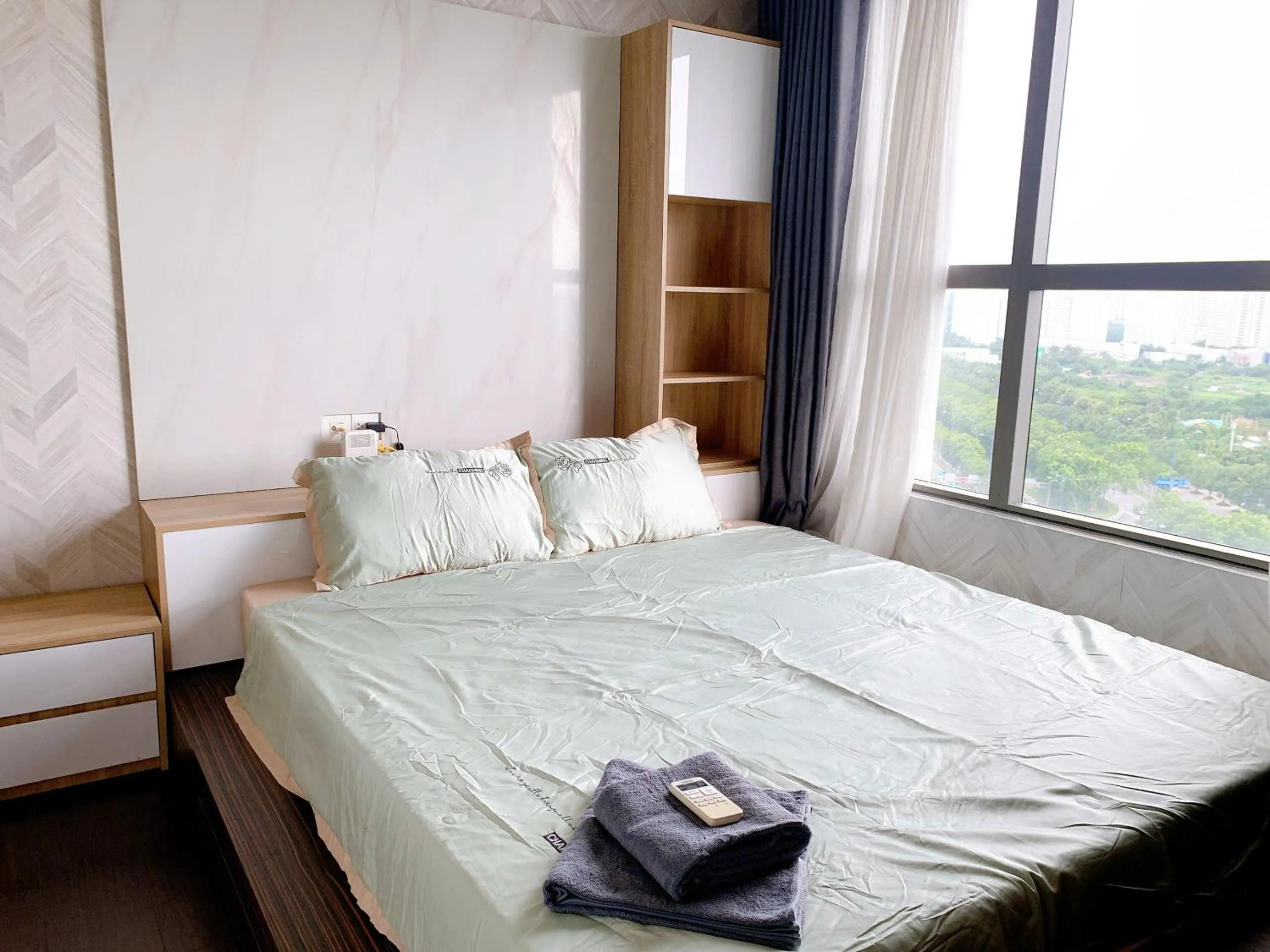 Bed in The Sun Avenue Serviced Apartment