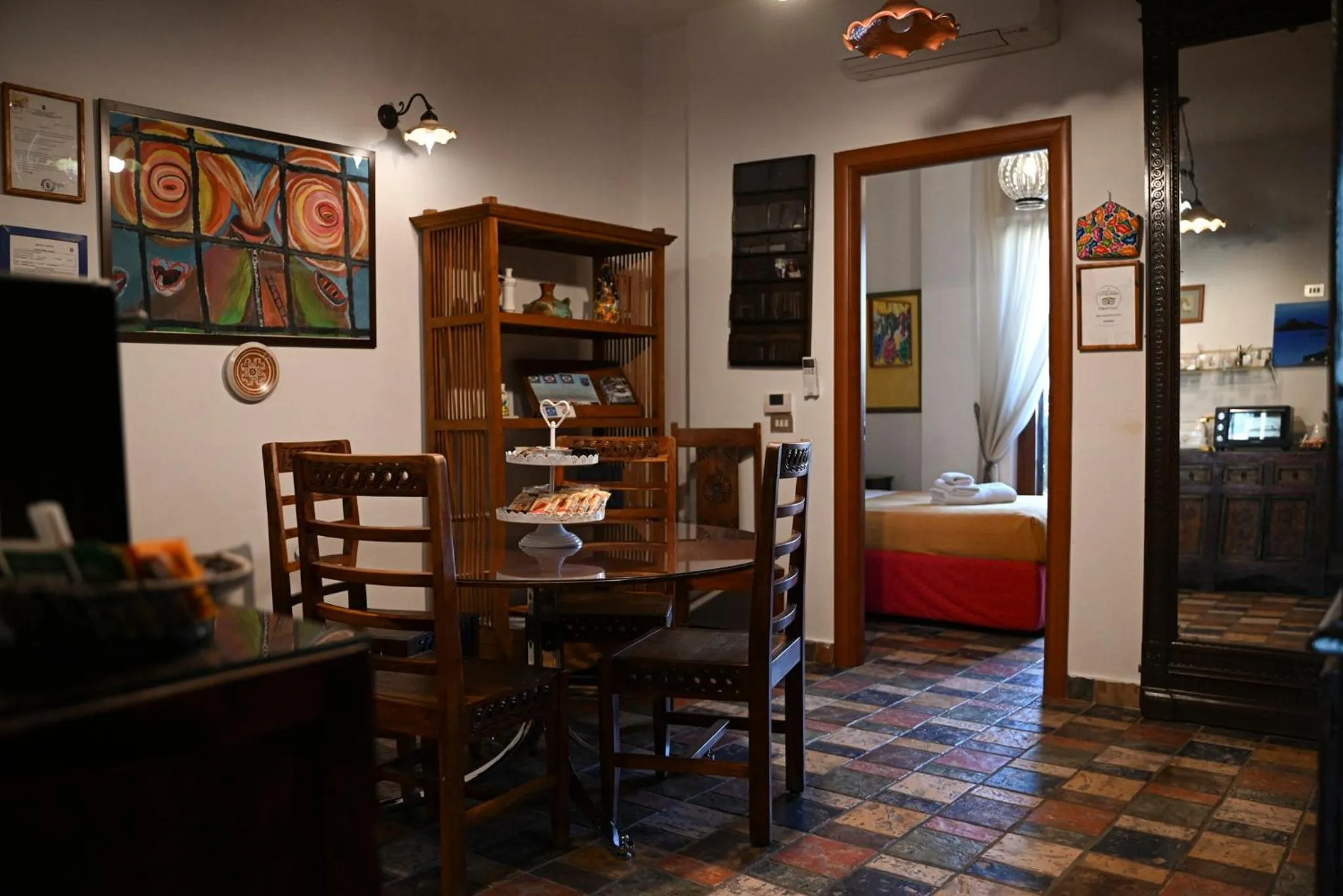 Living room in B&B Casamiranapoli