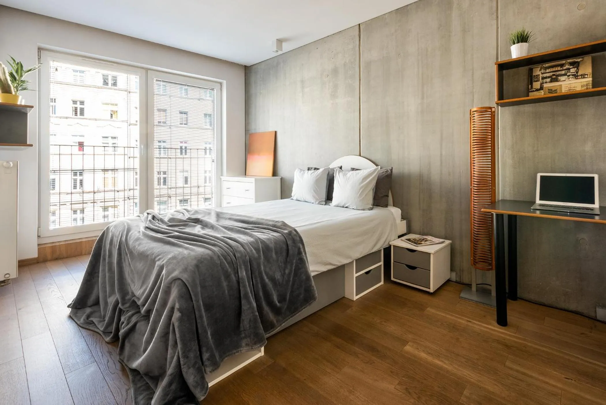 Bedroom, Bed in apartamenty-wroc Kurkowa 14