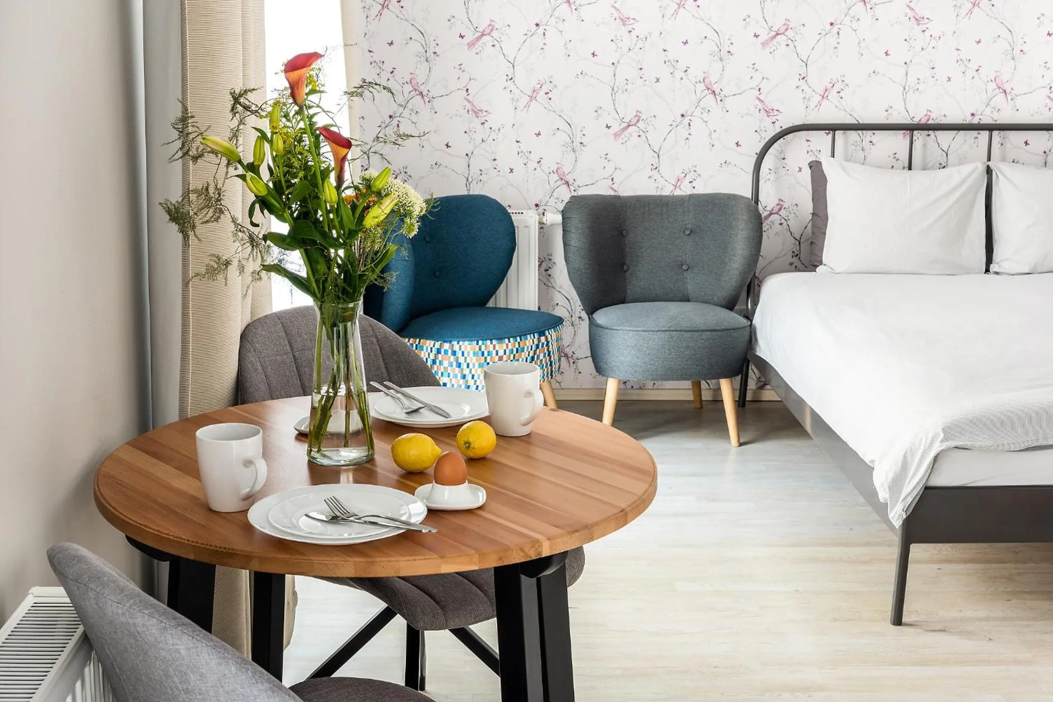 Living room, Bed in apartamenty-wroc Kurkowa 14