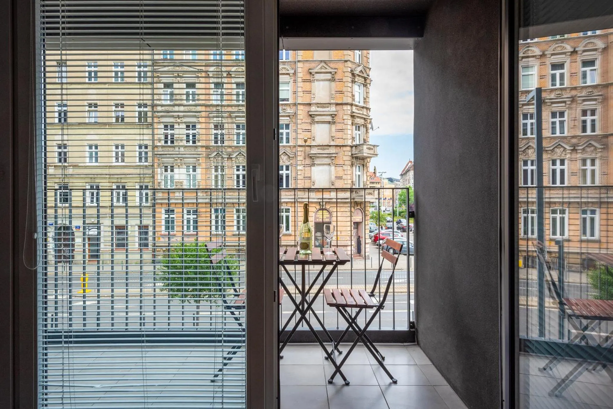 Balcony/Terrace in apartamenty-wroc Kurkowa 14