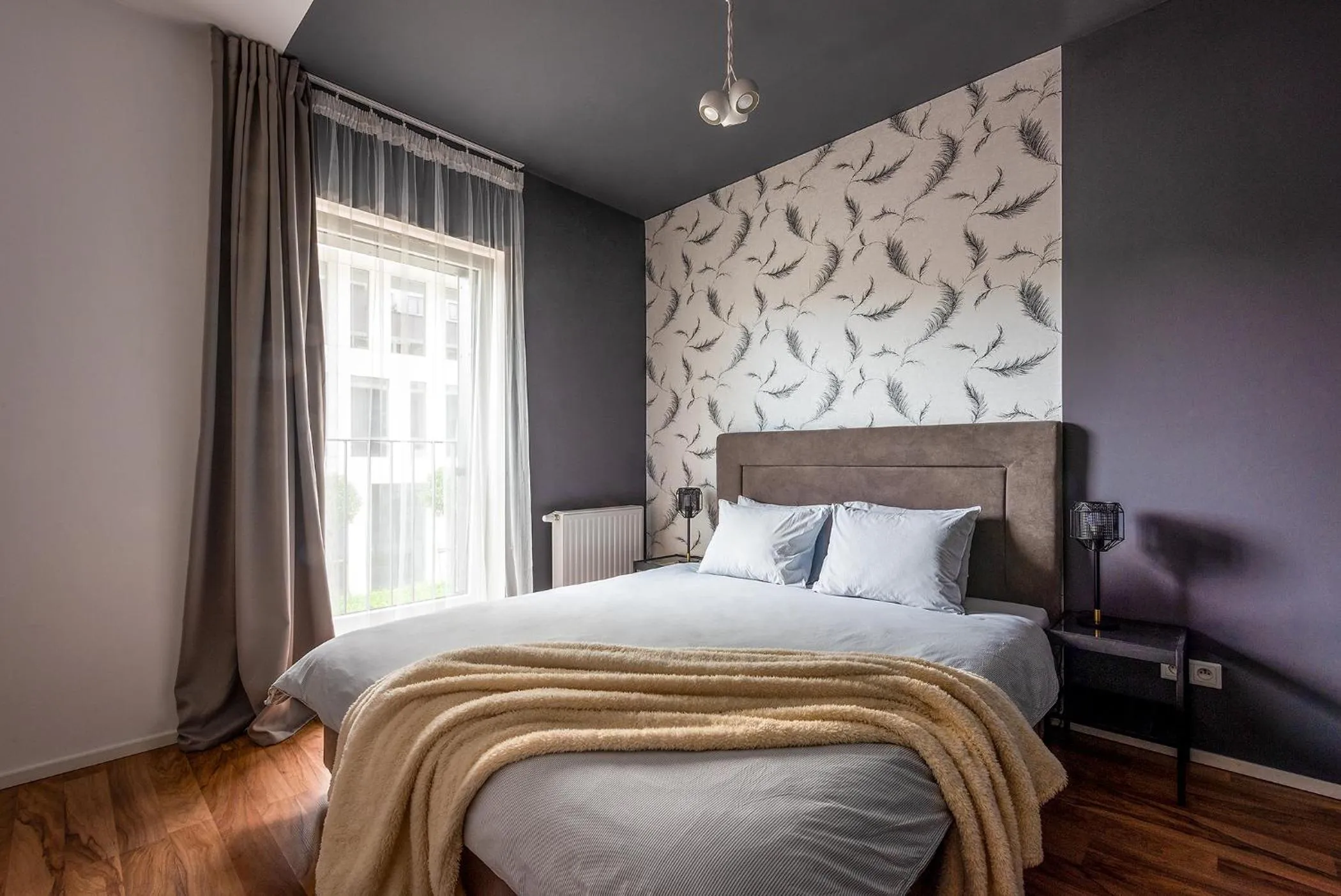 Bedroom, Bed in apartamenty-wroc Kurkowa 14