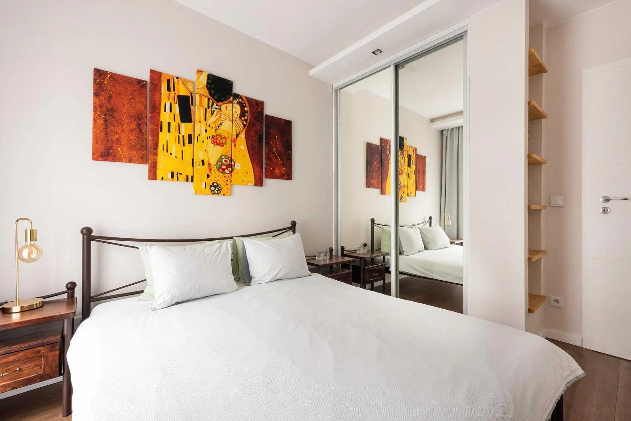 Bedroom, Bed in apartamenty-wroc Kurkowa 14