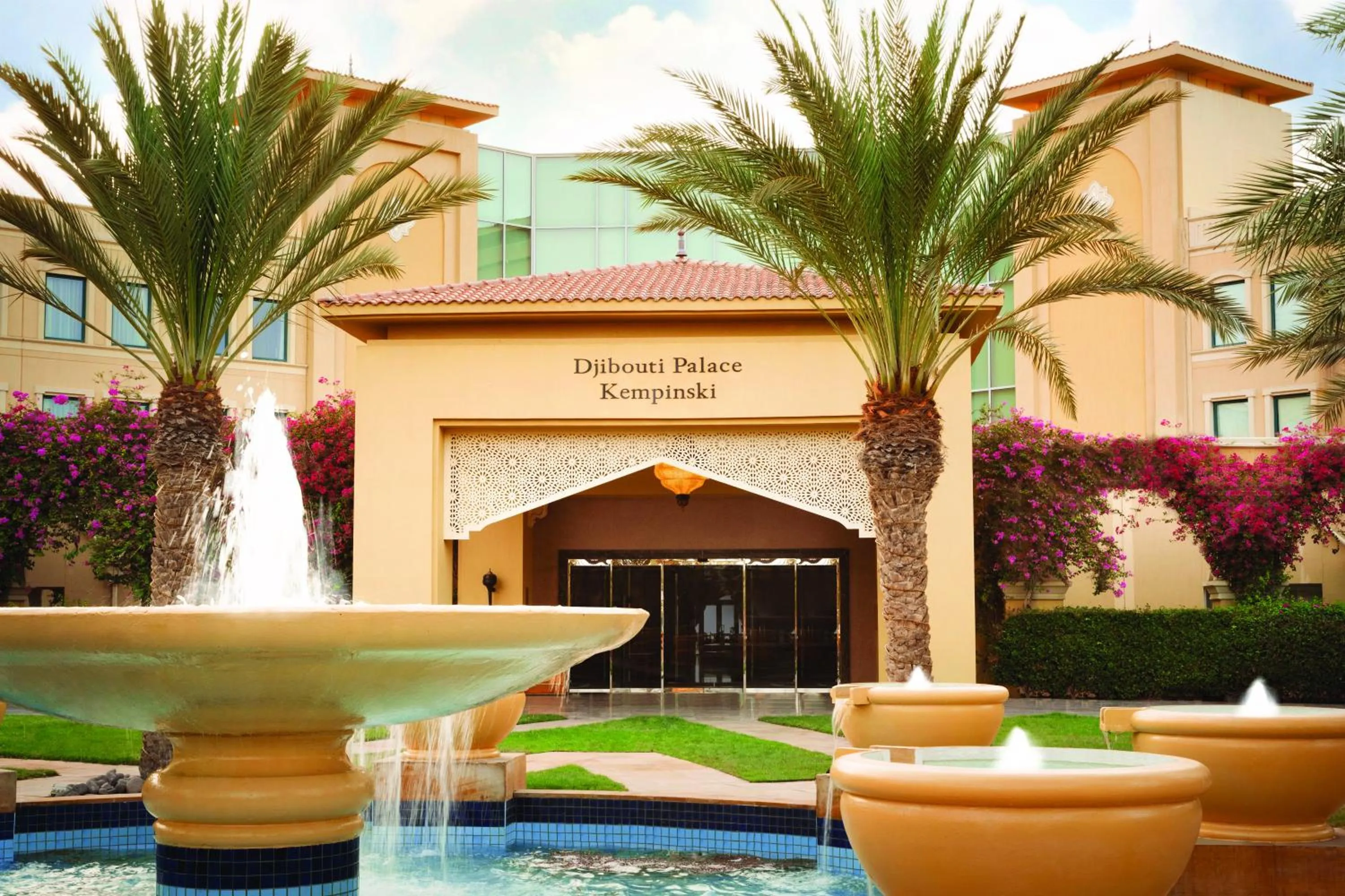 Facade/entrance in Djibouti Palace Kempinski