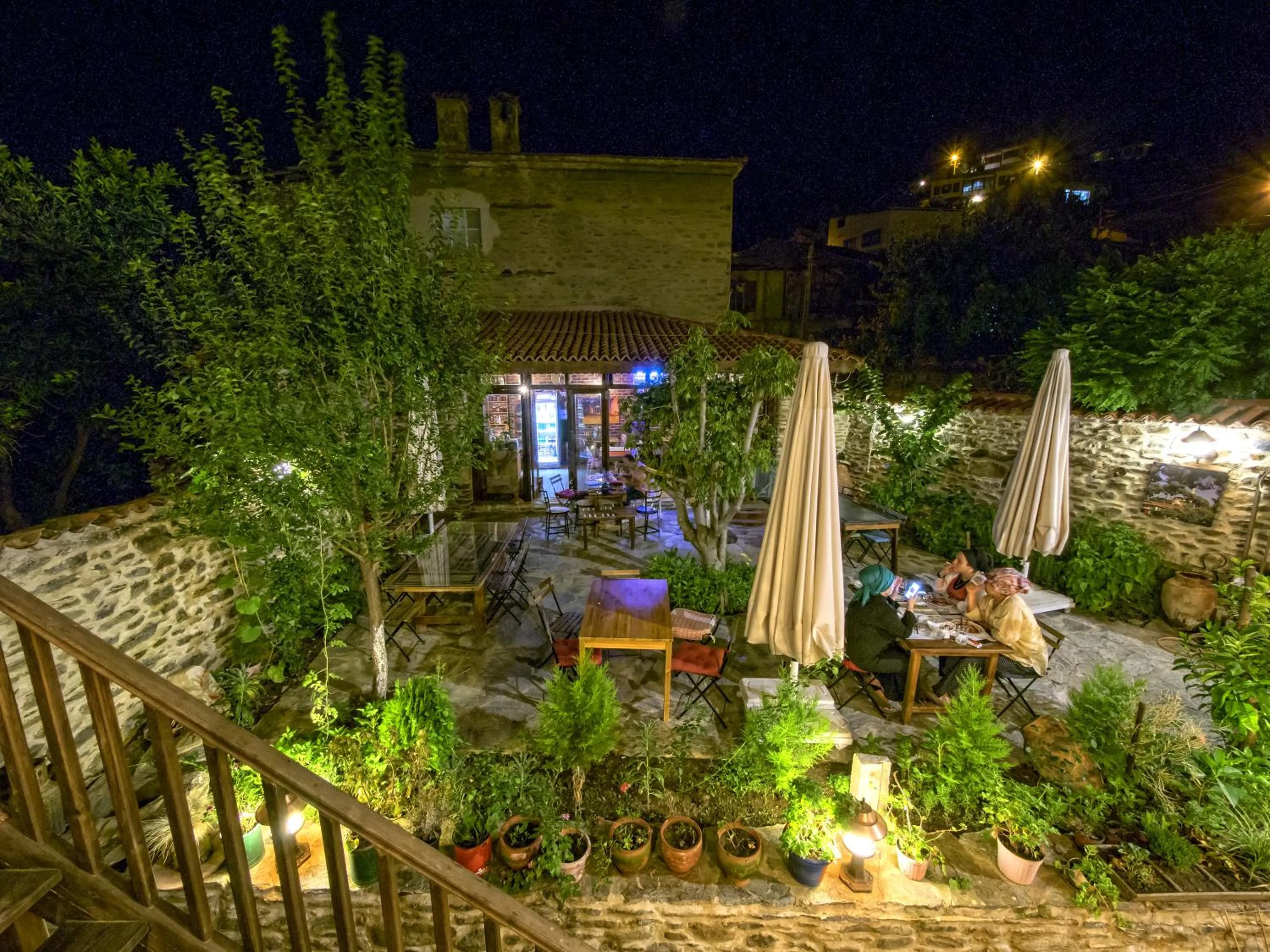 Garden view in Birgi Hotel Saliha Hanim Tas Konak