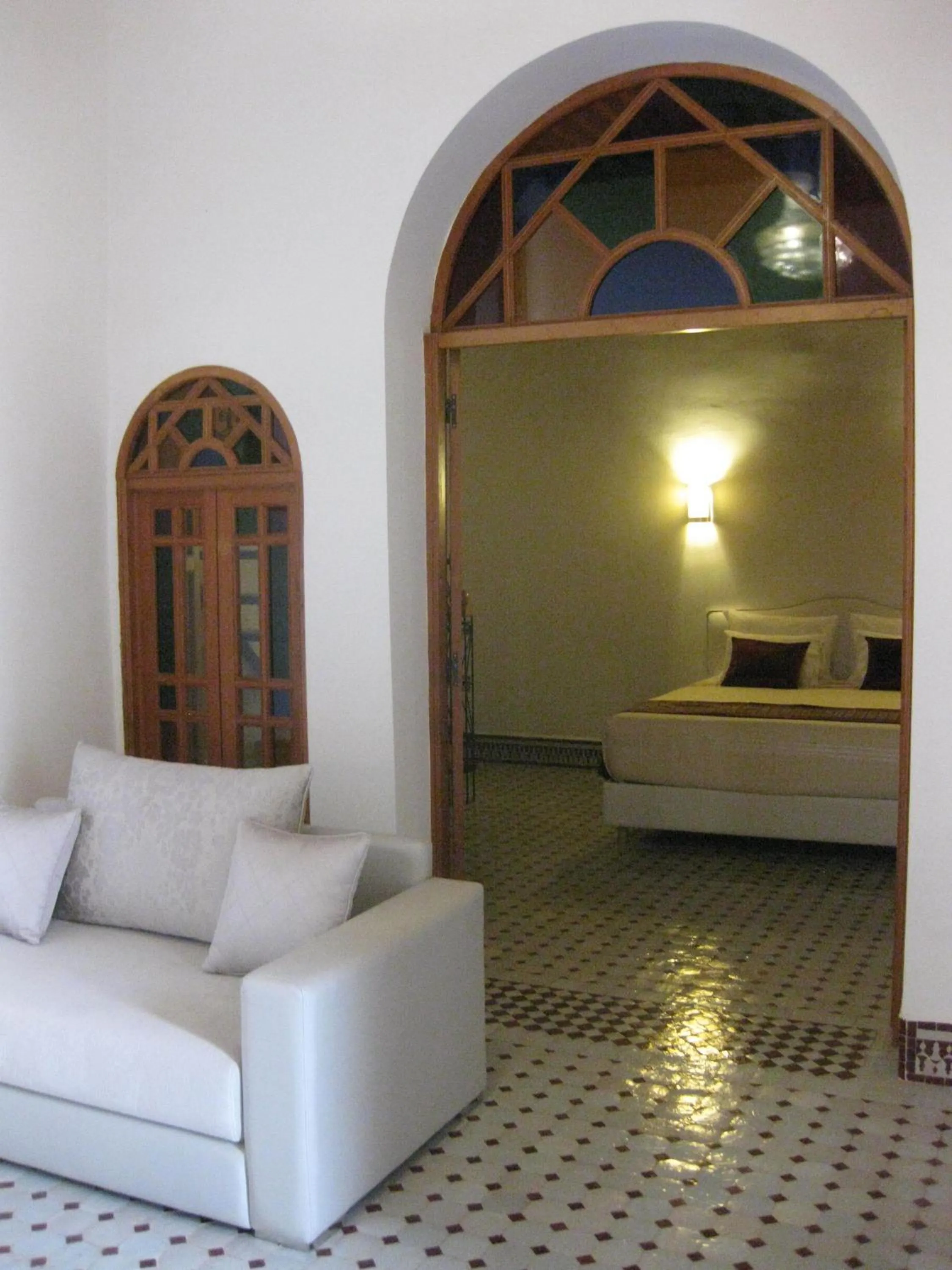 Seating area in Riad Sabah