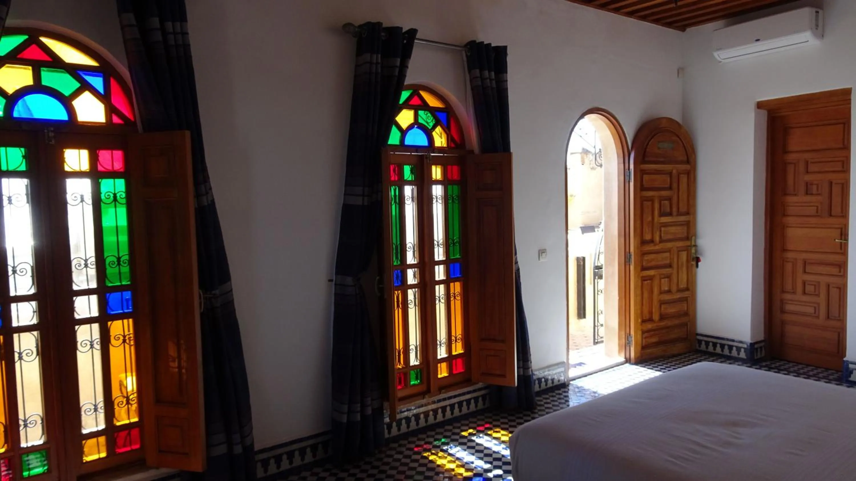 Decorative detail, Bed in Riad Sabah