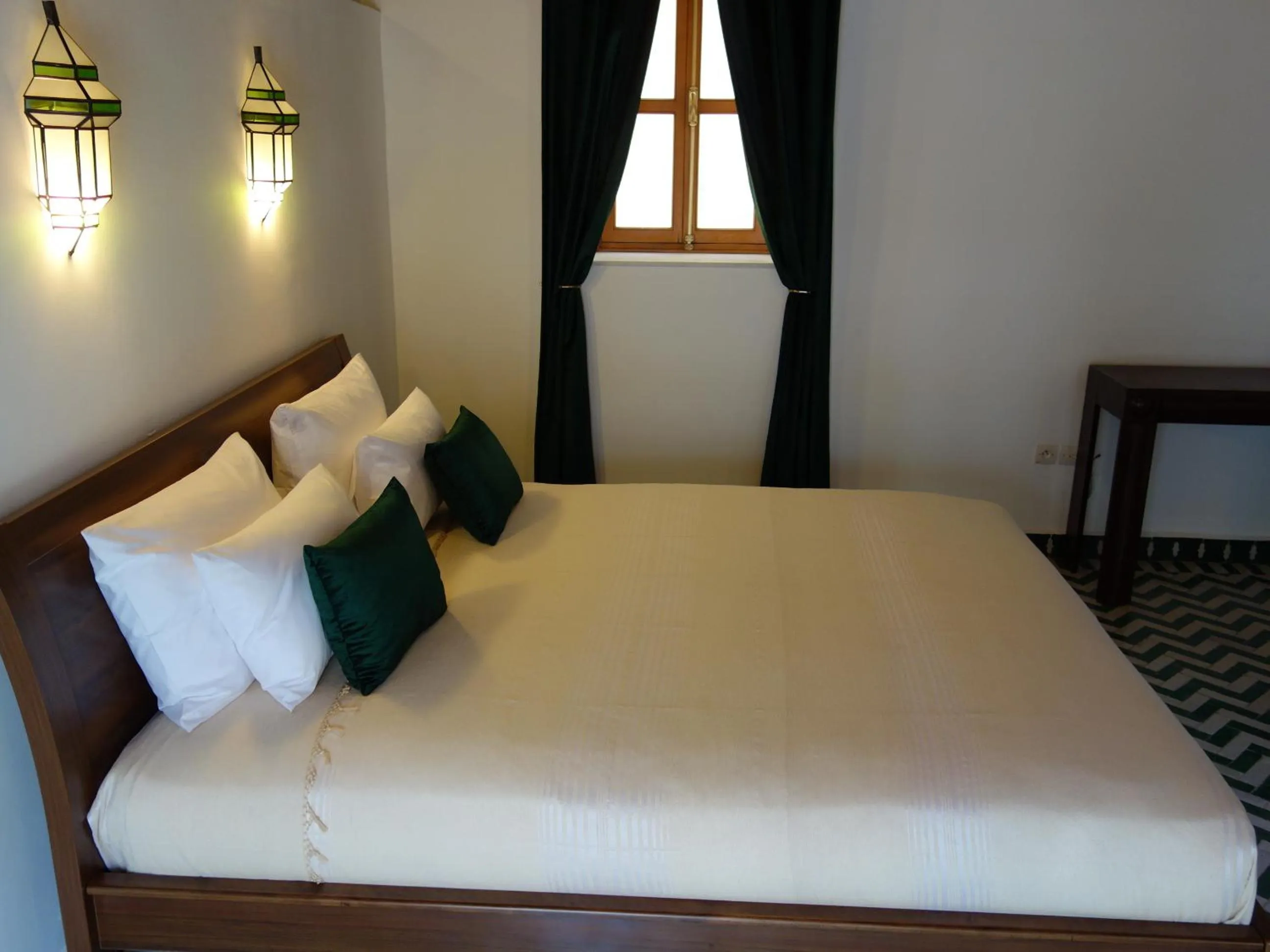 Bed in Riad Sabah