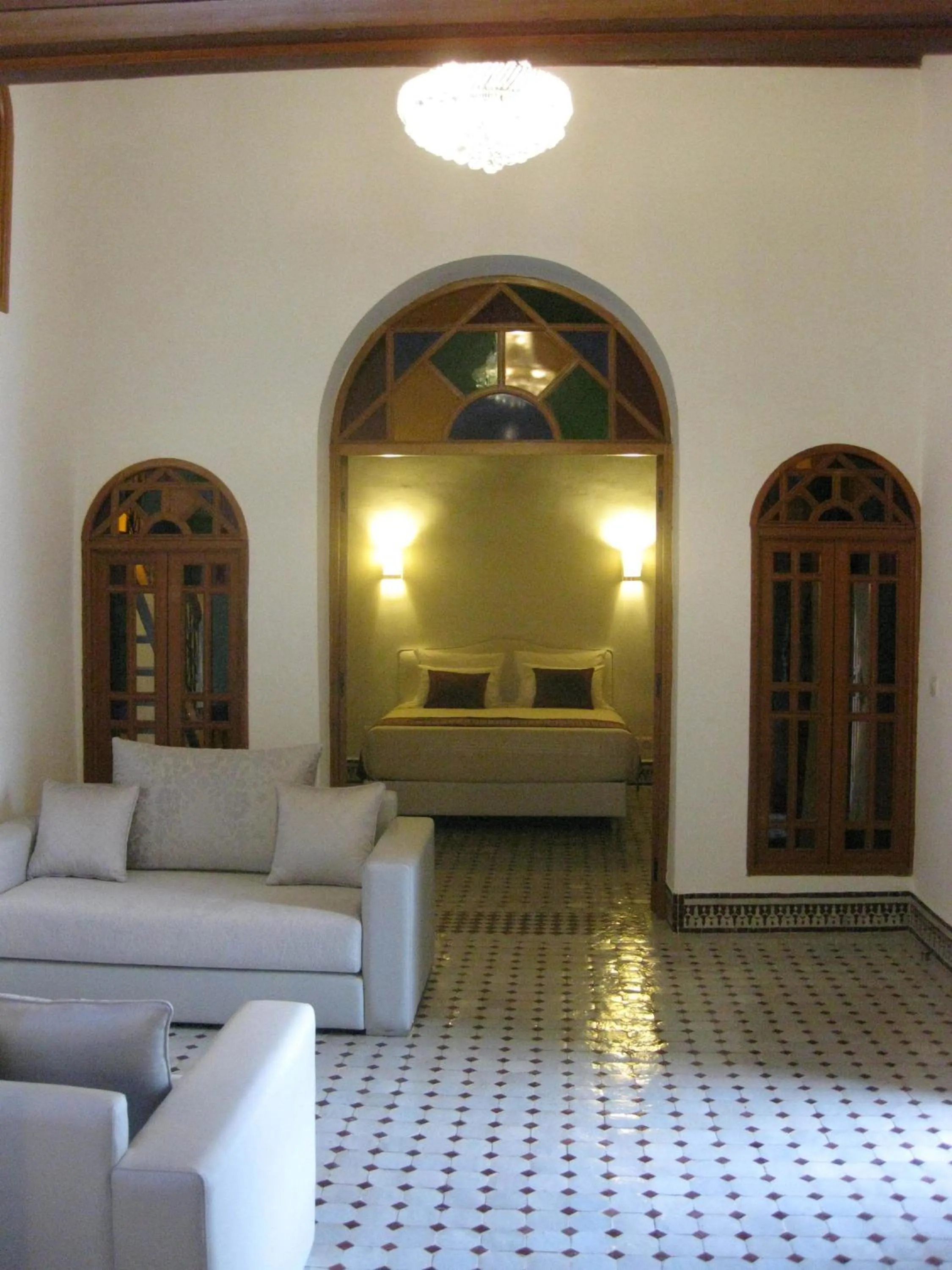 Seating area in Riad Sabah