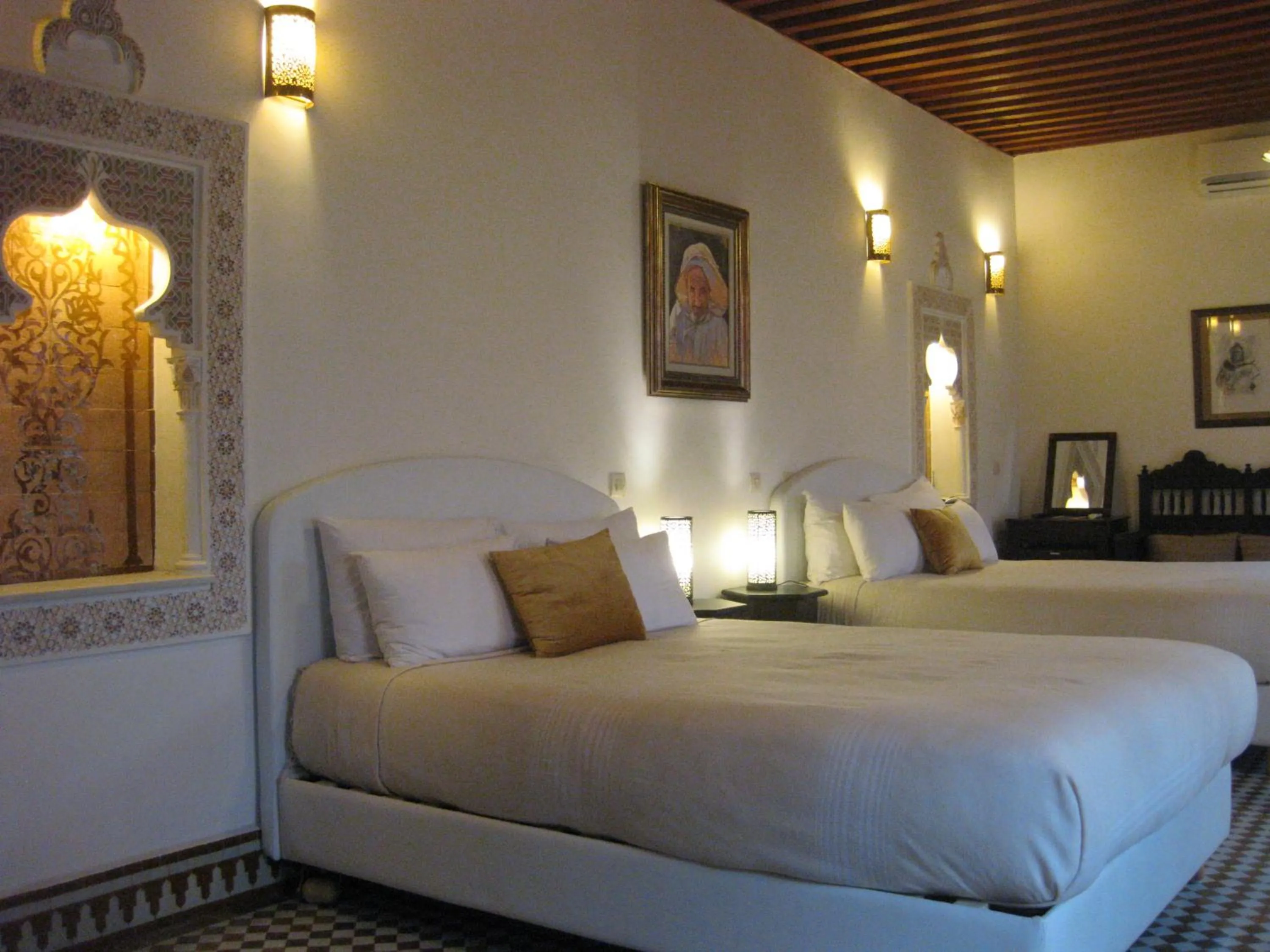 Bed in Riad Sabah