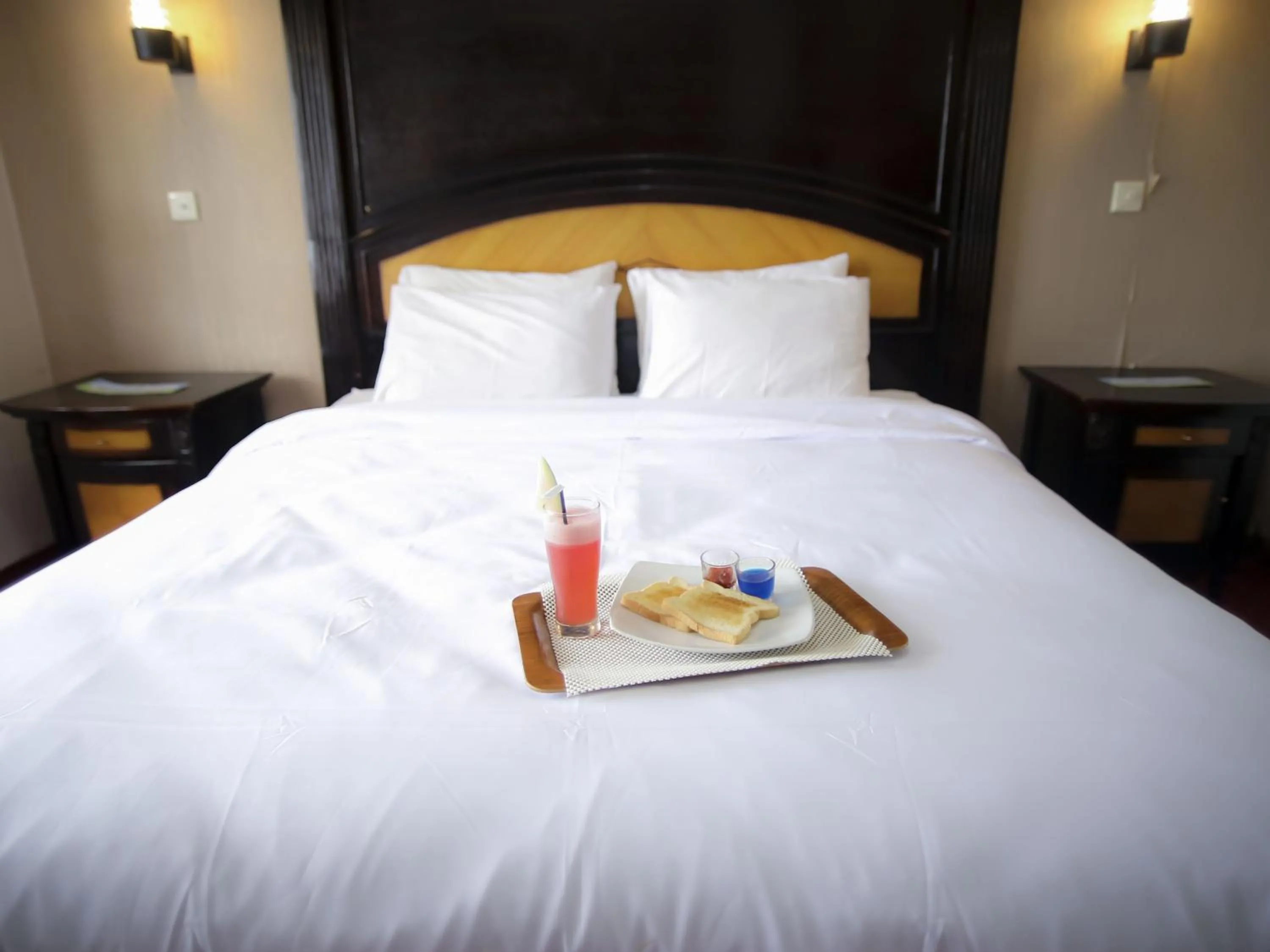 Bed in Hotel Bukit Serelo