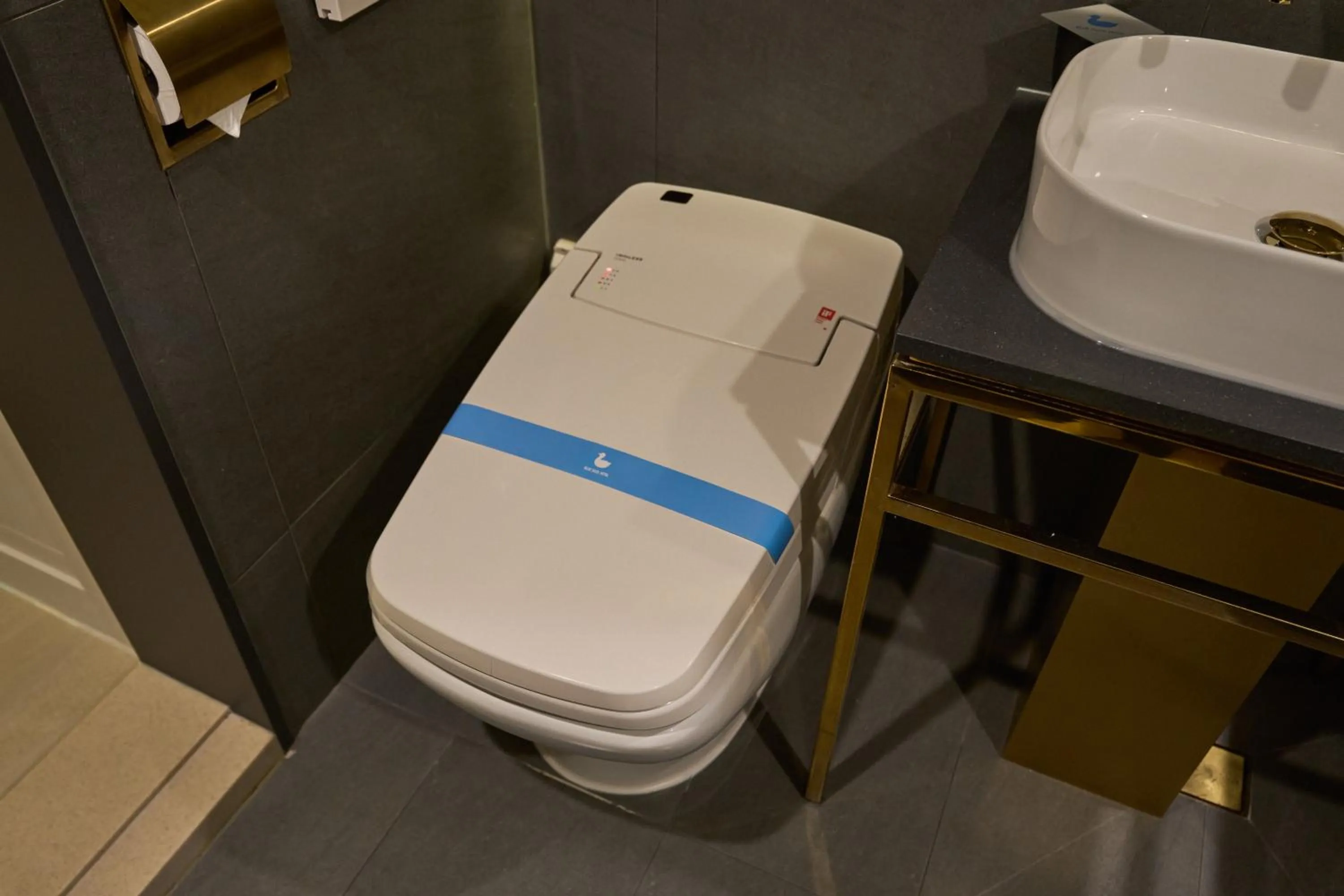 Toilet in Blueduck hotel