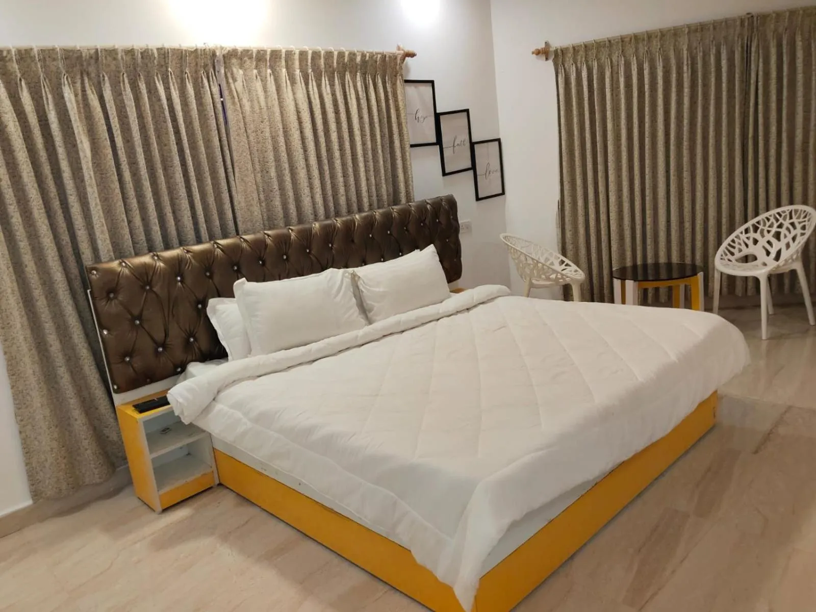 Bed in Octagon Beach Resort Pondicherry