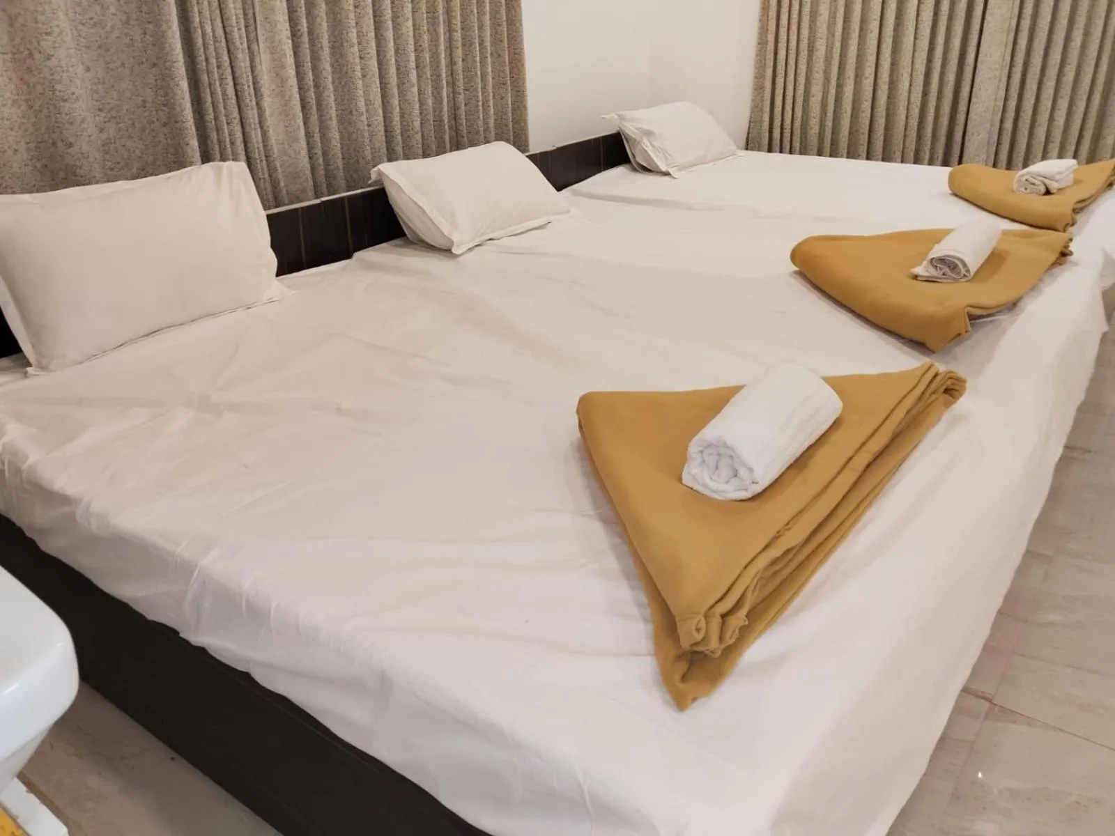 Bed in Octagon Beach Resort Pondicherry