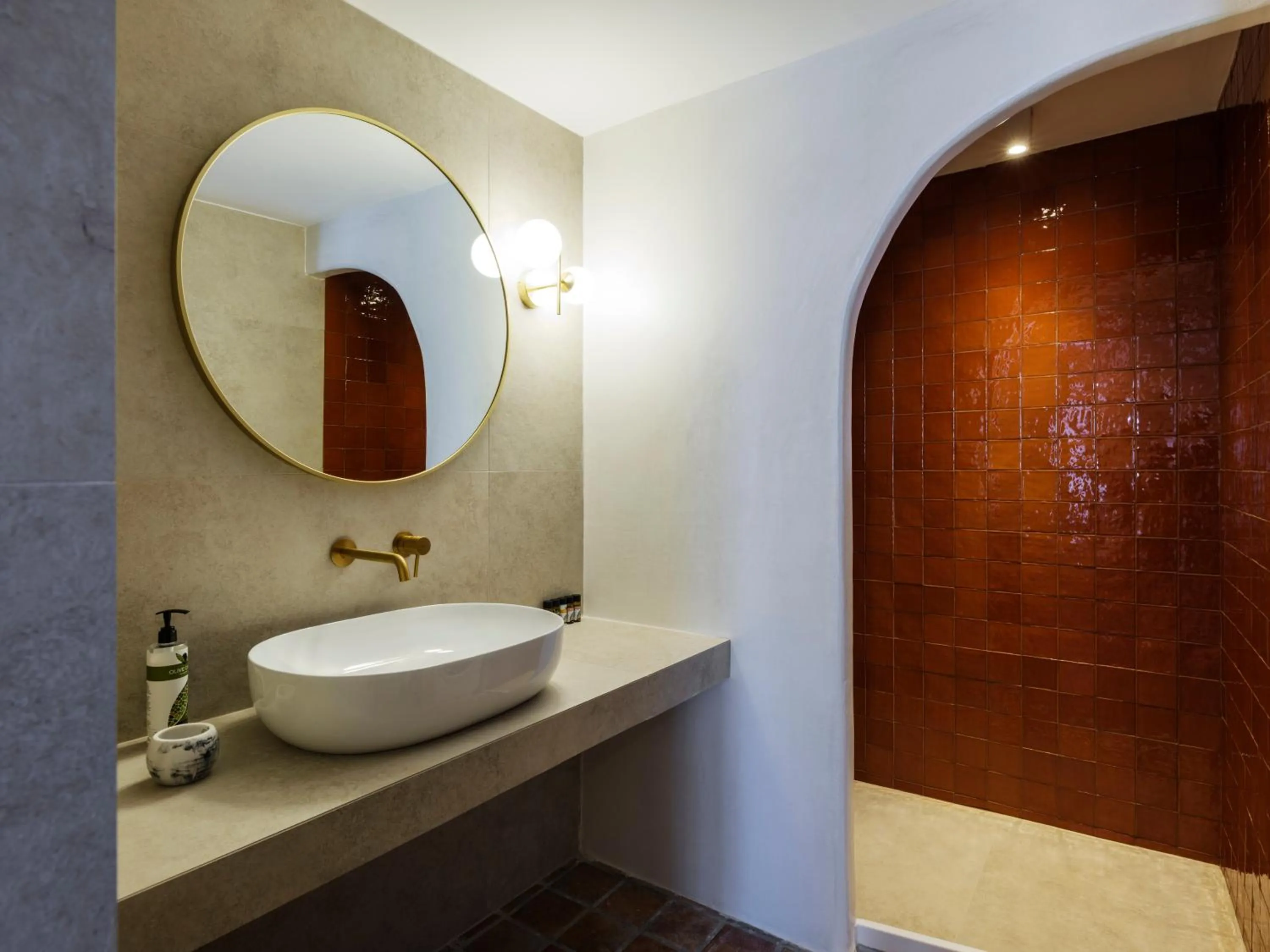 Shower in Mr & Mrs Mykonos The Residence