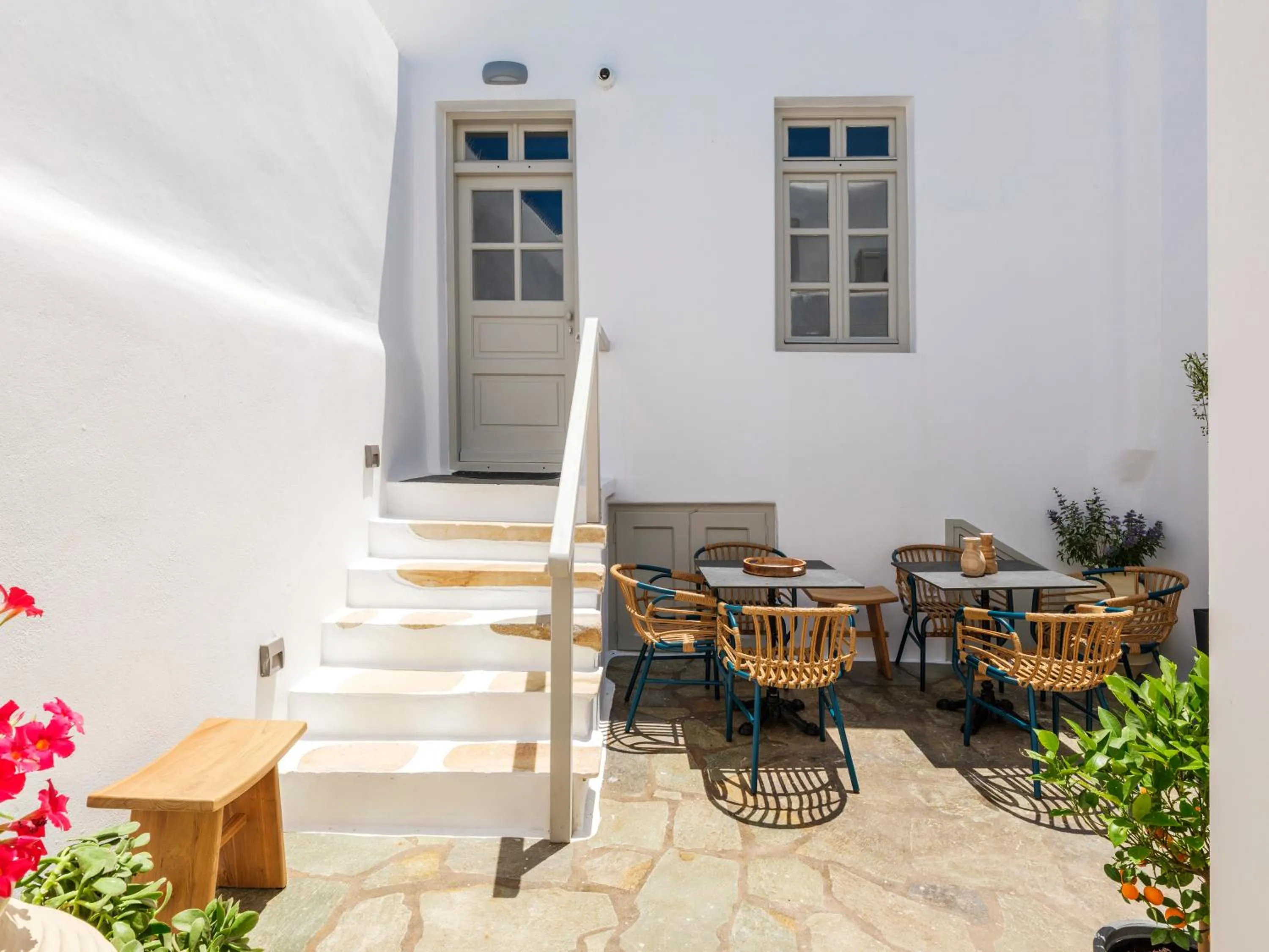 Inner courtyard view in Mr & Mrs Mykonos The Residence