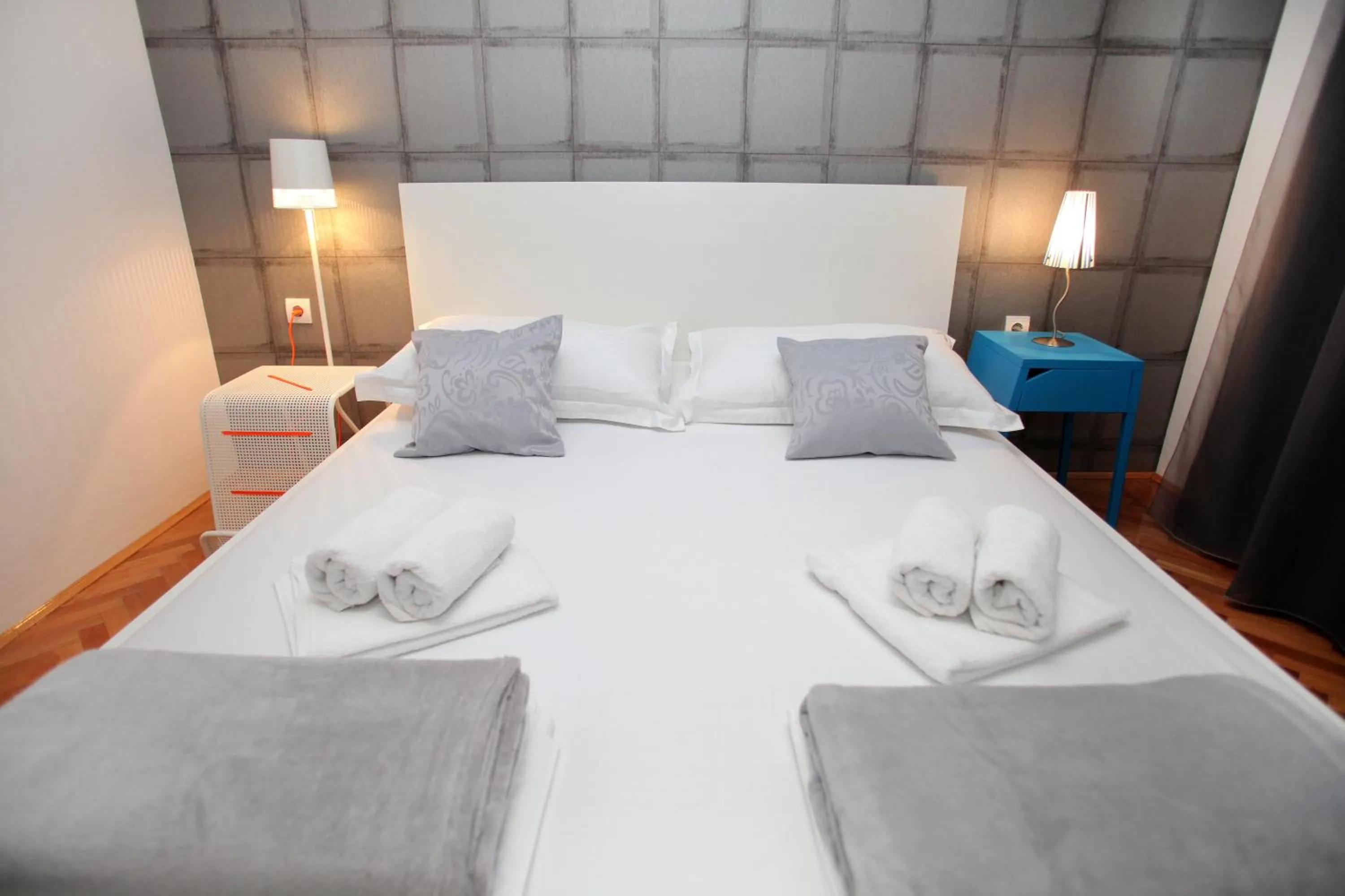 Bed in Happy Dreams Apartment near the beach and old town