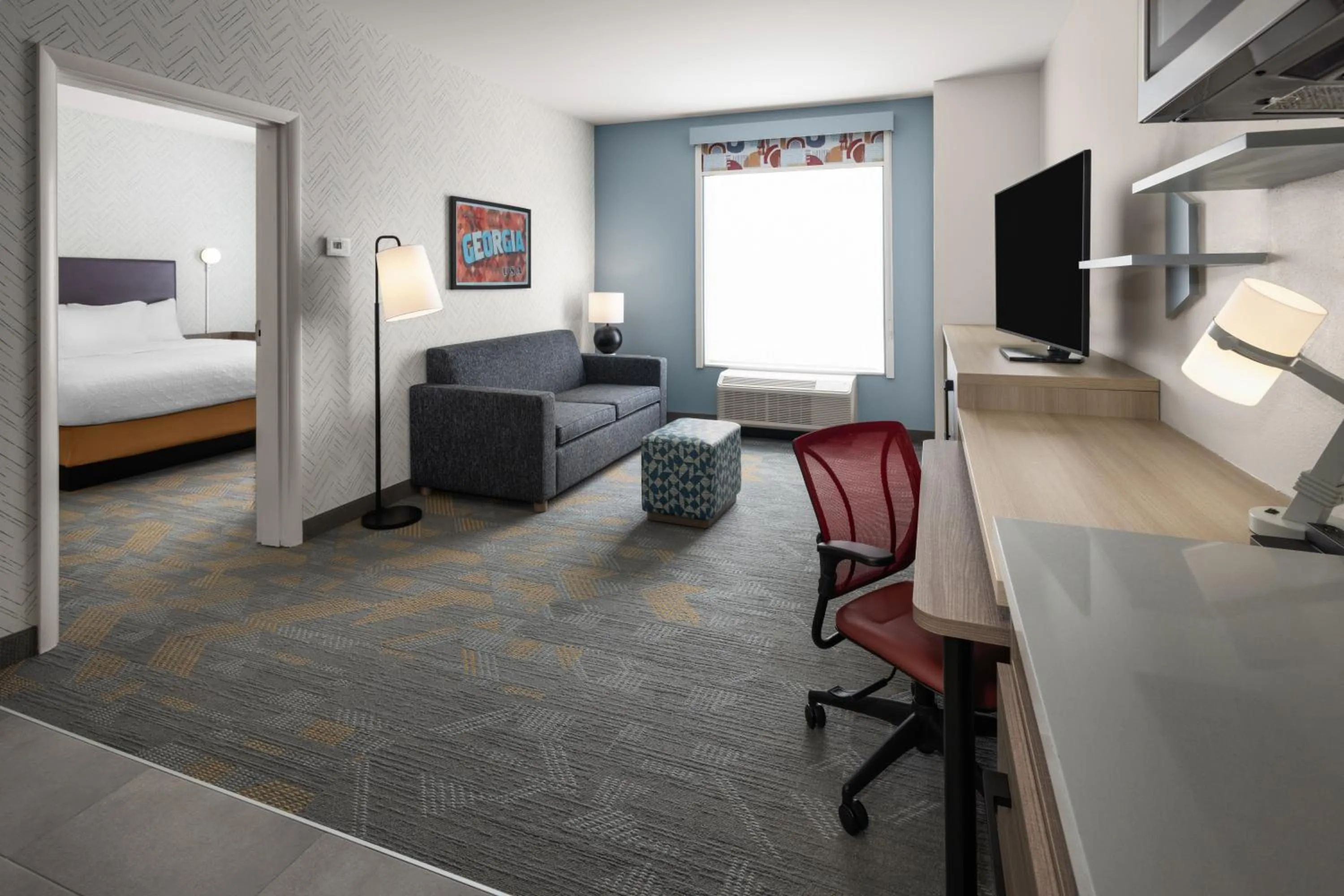 Bed in Home2 Suites By Hilton Stockbridge Atlanta