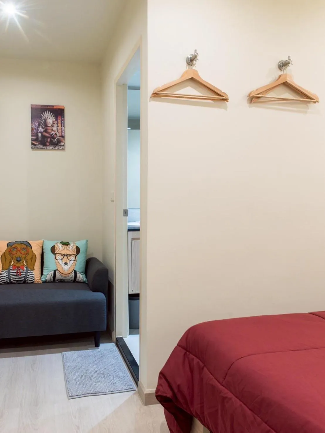 Living room, Bed in Shizuka House - 500 m walk to BTS Phrom Phong