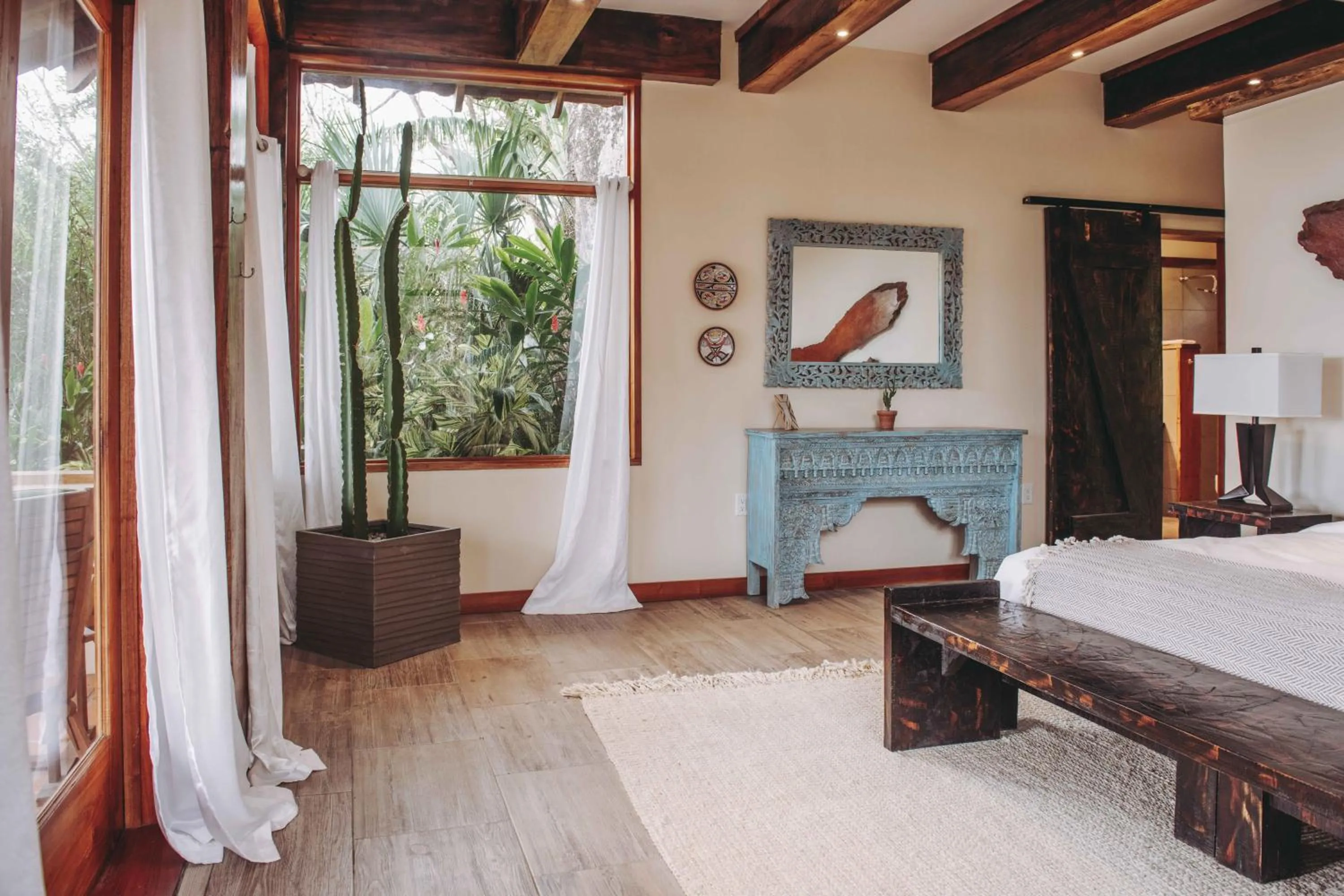 Bed in Sansara Surf Yoga & Resort