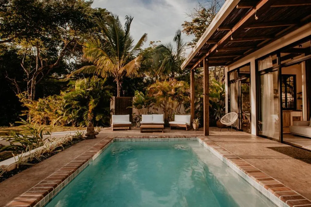 Pool view in Sansara Surf Yoga & Resort