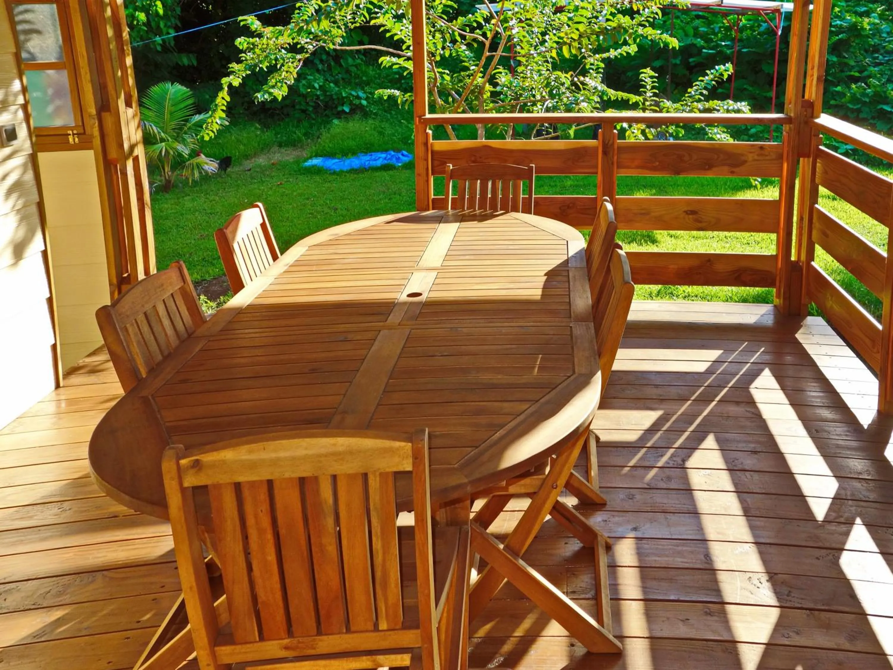 Patio in Pension Les Trois Cascades