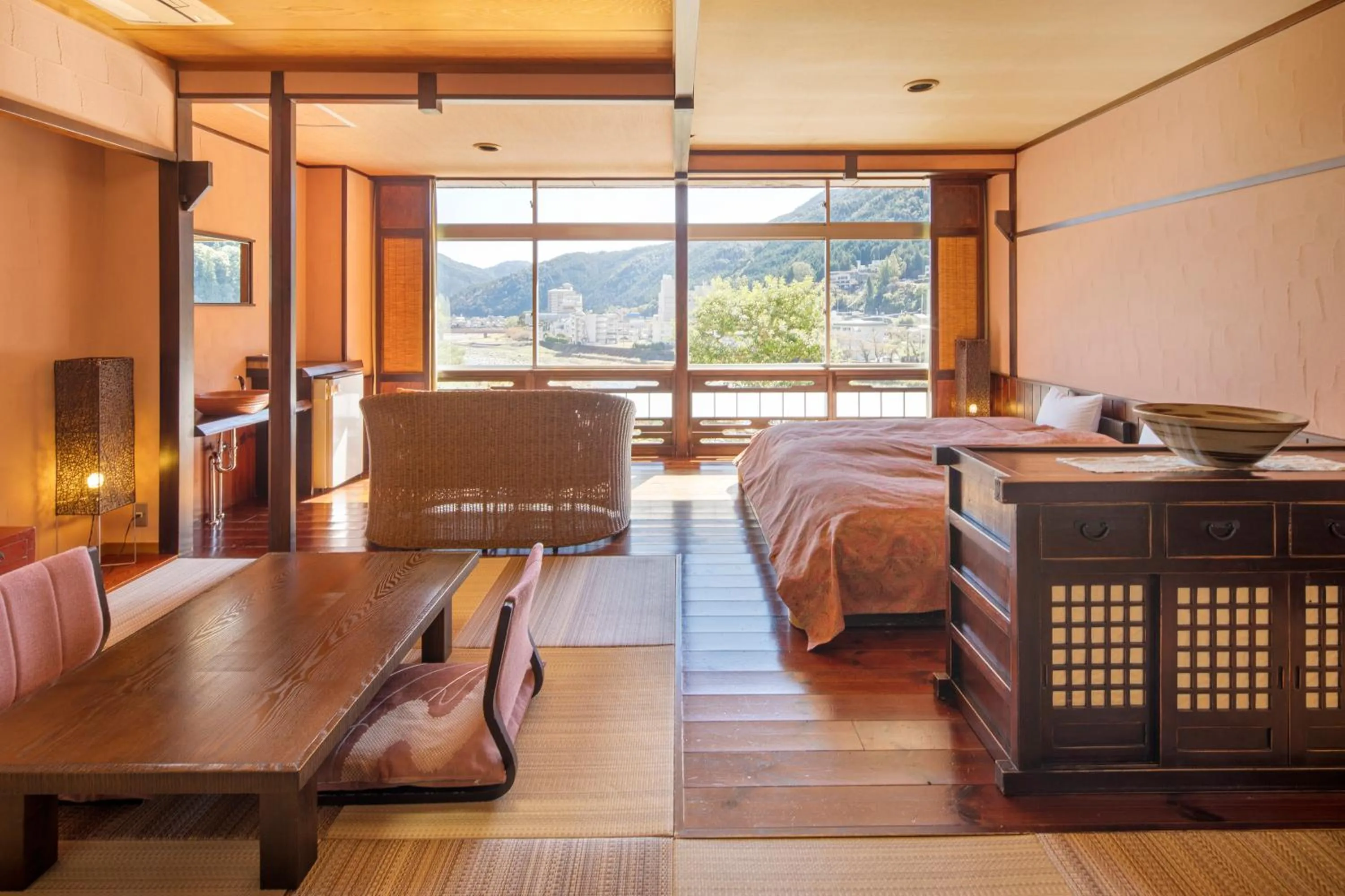 Photo of the whole room, Bed in Bosenkan