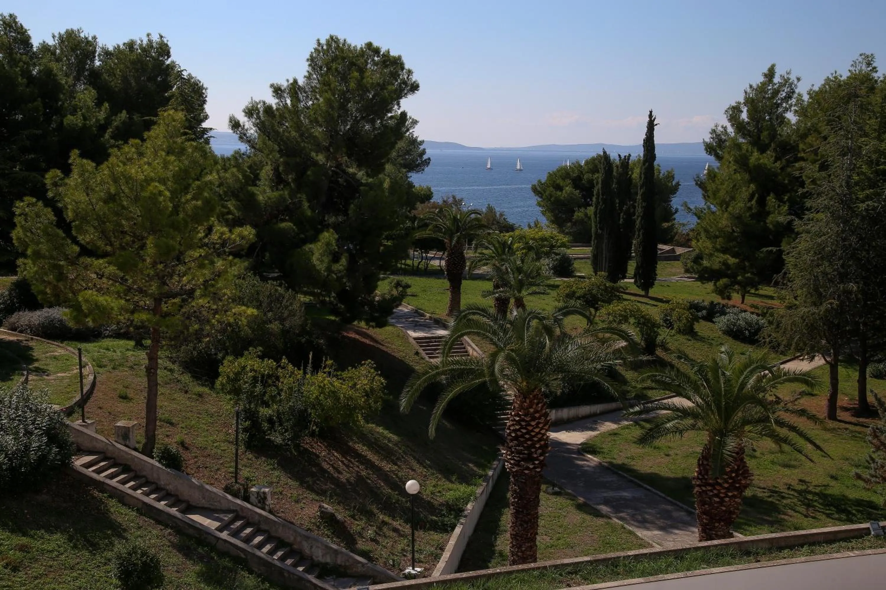 Garden view in Hotel Zagreb