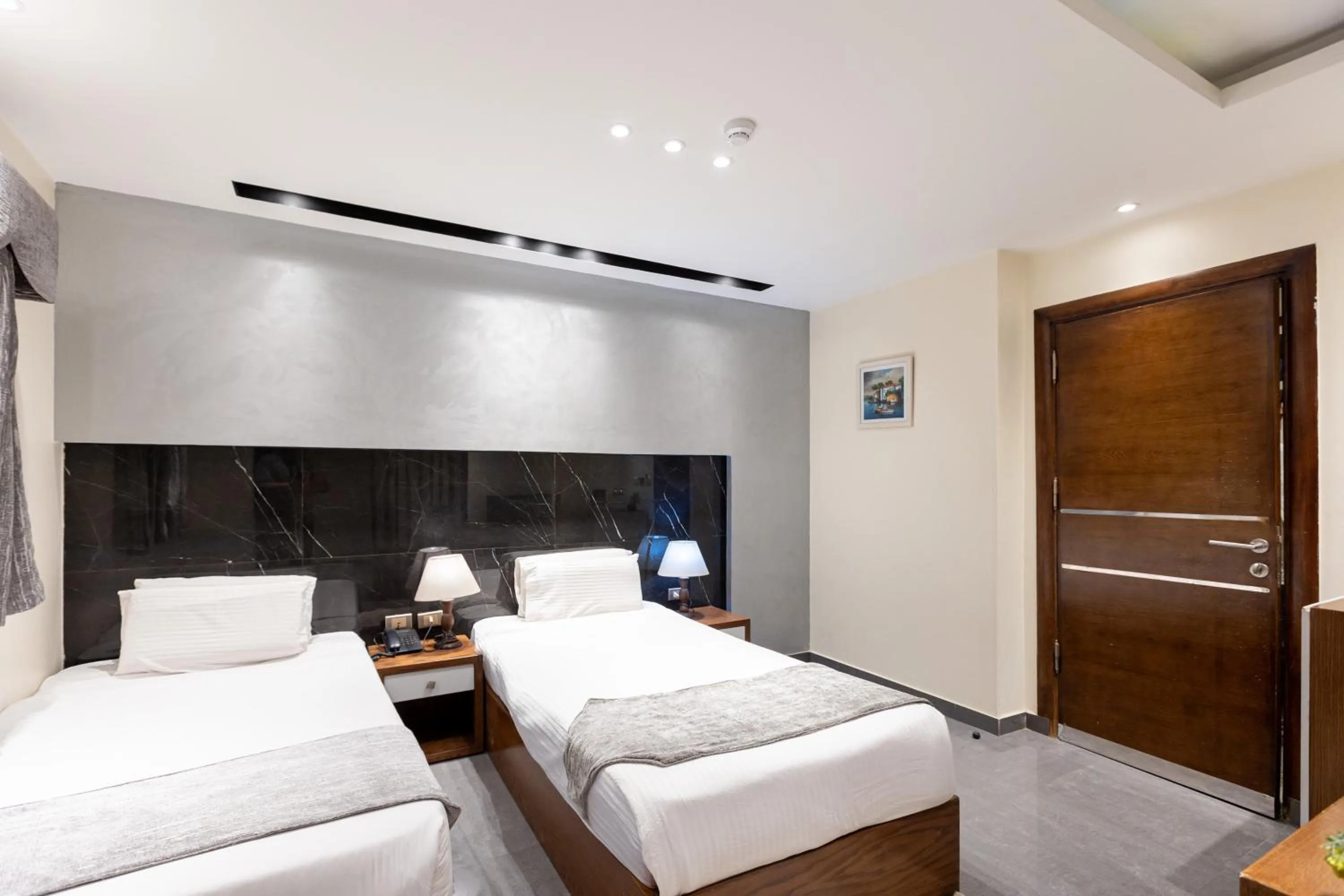 Bed in Pyramids Yard Hotel