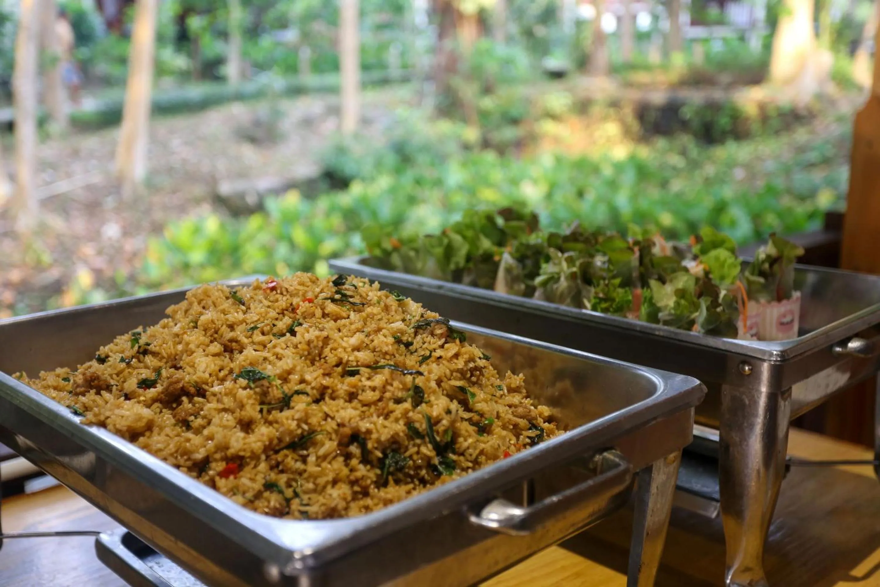 Buffet breakfast in Tubtim Resort