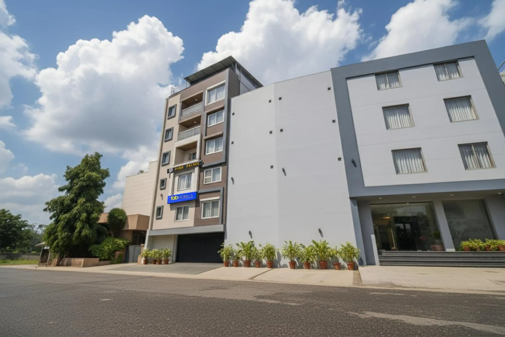 Property building in FabHotel Pink Palace Raja Park