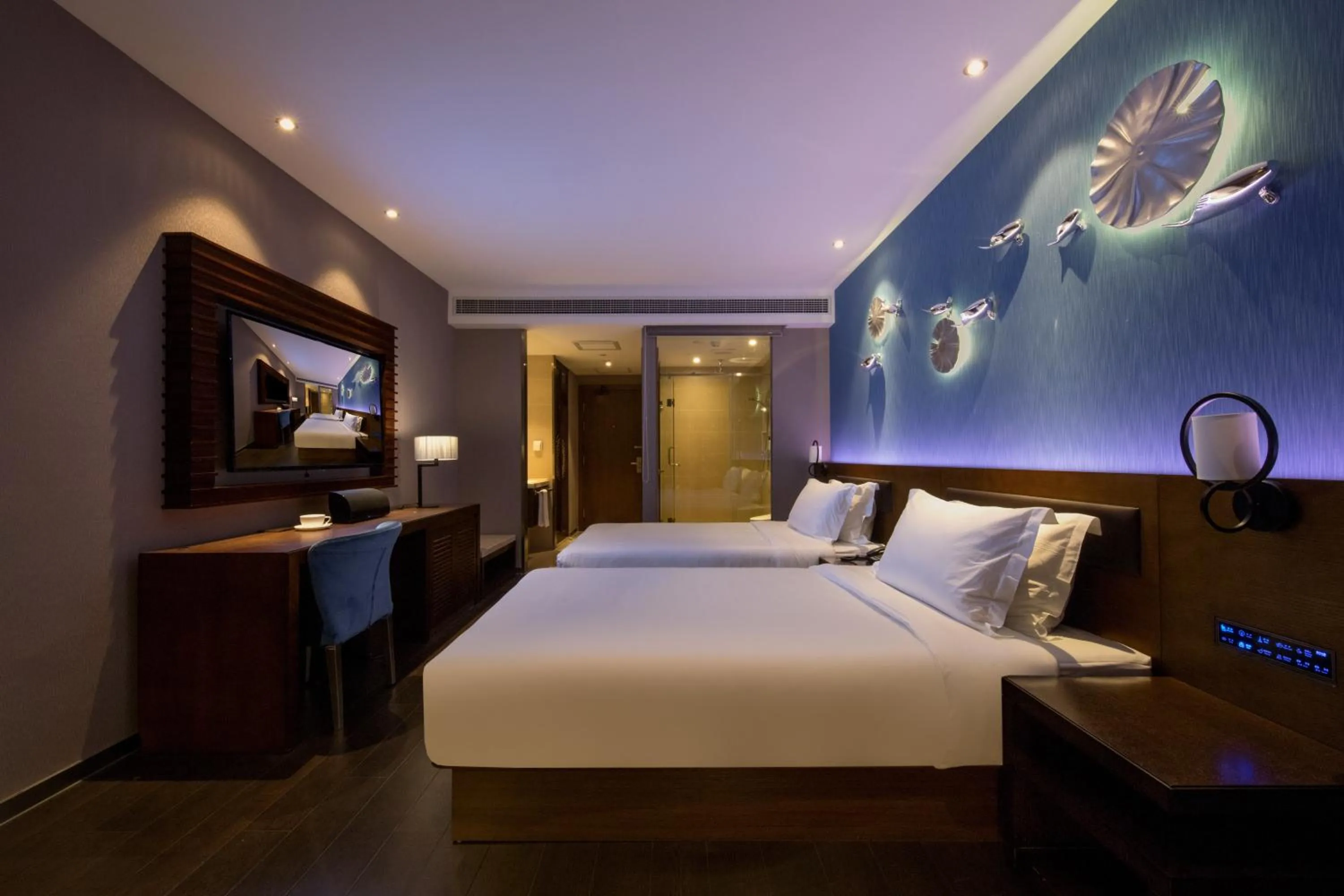 Bed in Crystal Orange Hangzhou Alibaba Future Technology City Hotel