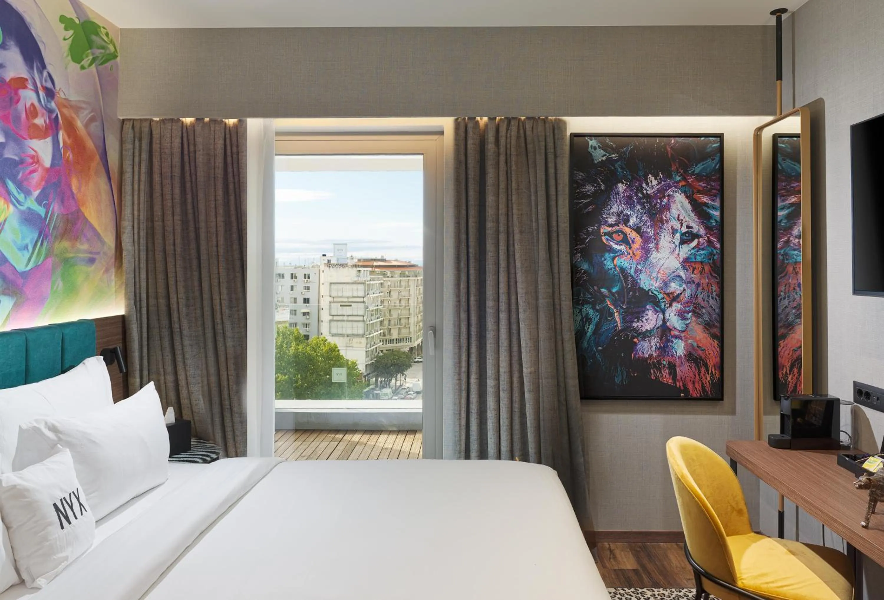 Photo of the whole room, Bed in NYX Hotel Thessaloniki
