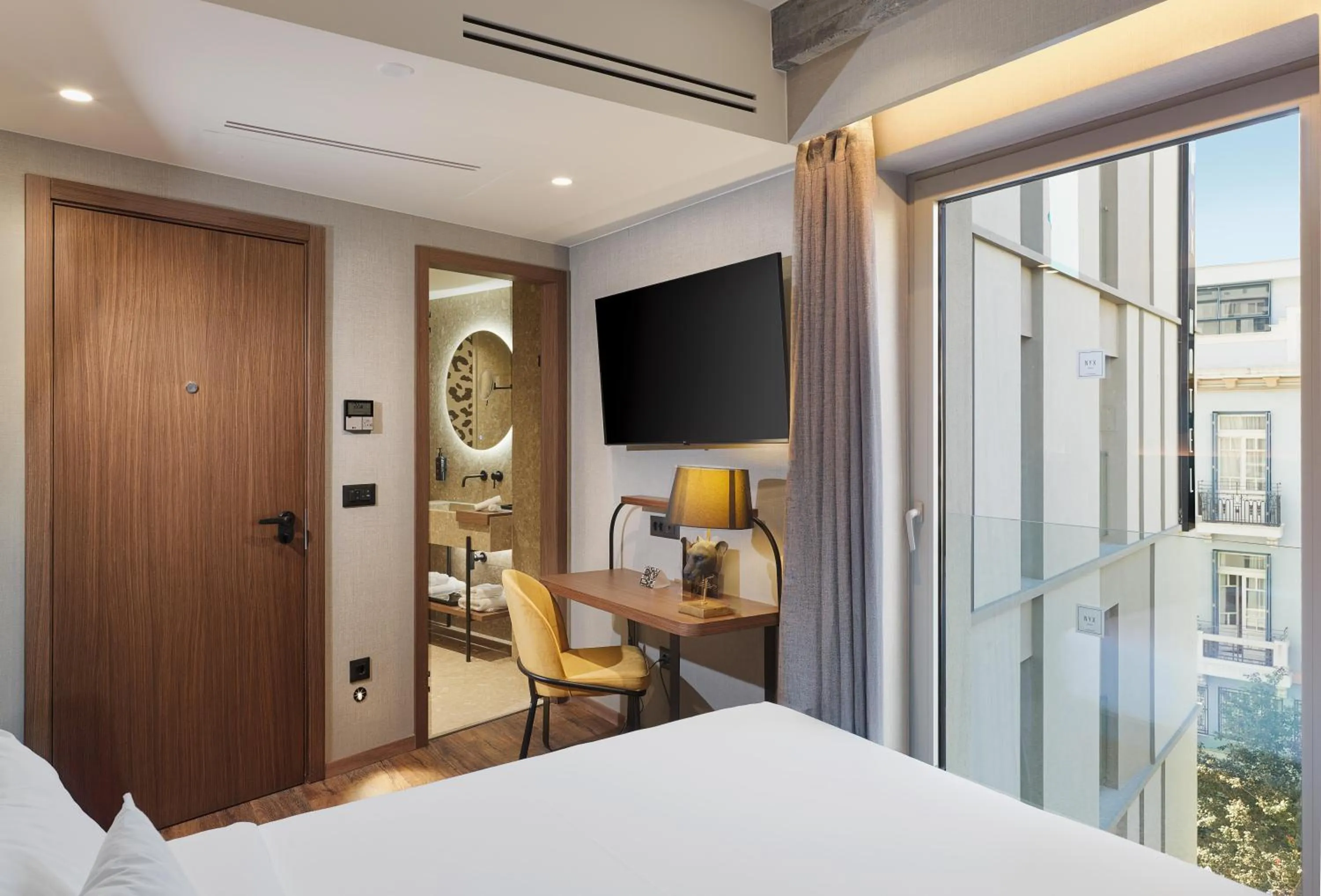 Bed in NYX Hotel Thessaloniki