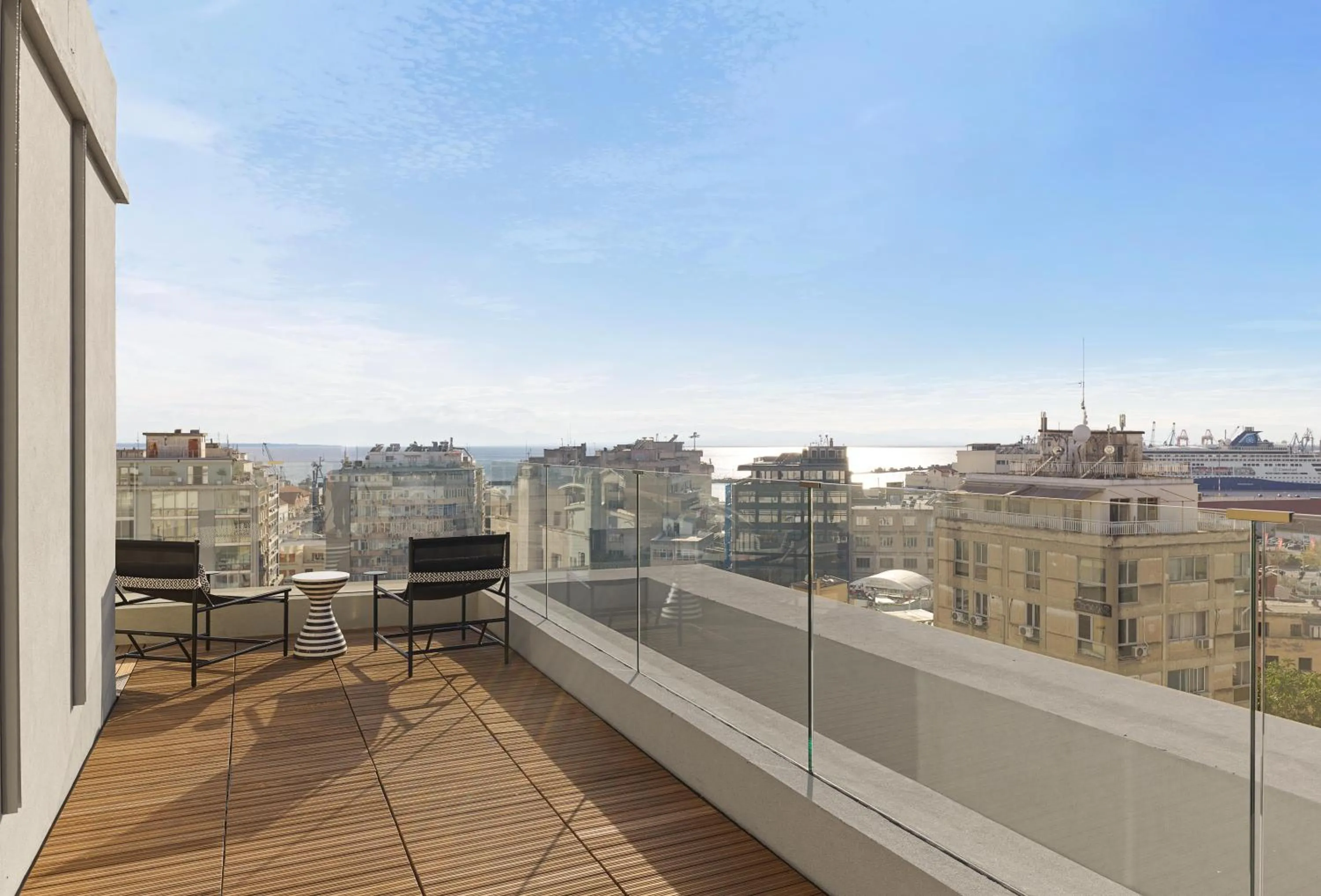 Patio in NYX Hotel Thessaloniki