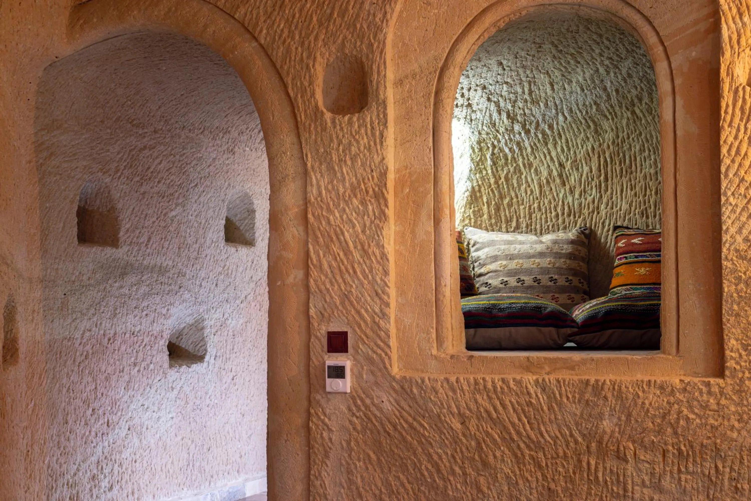 Seating area in Lagoon Cave Suites