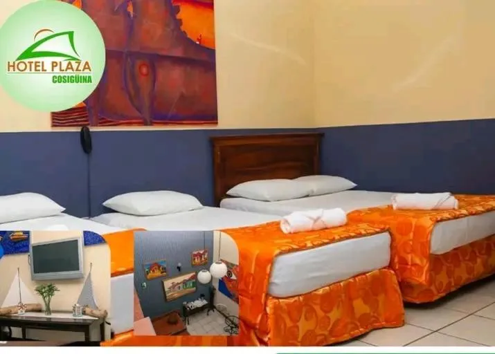 Bed in Hotel Plaza Cosiguina