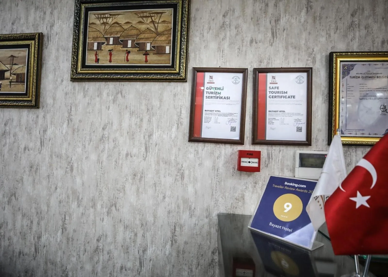 Logo/Certificate/Sign in Bayazıt Hotel