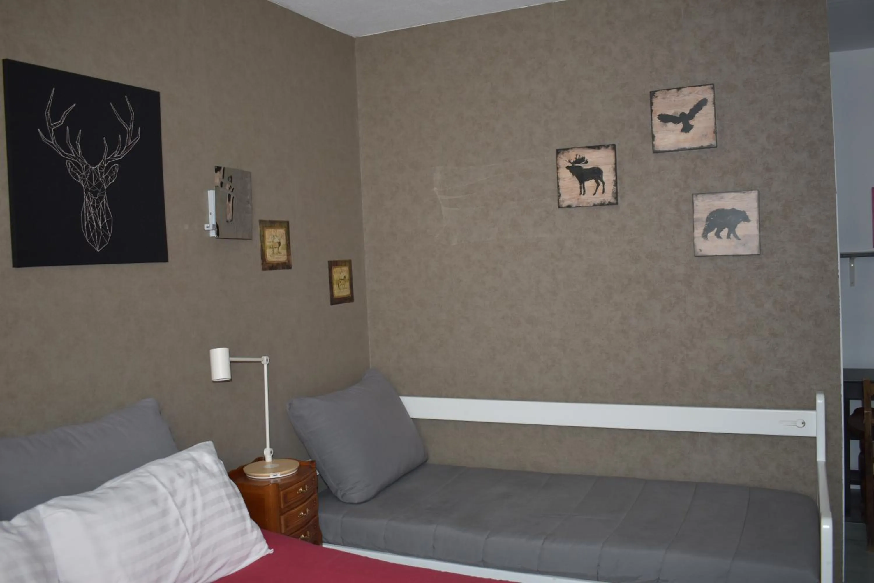 Bed in Hôtel Le Mélèze