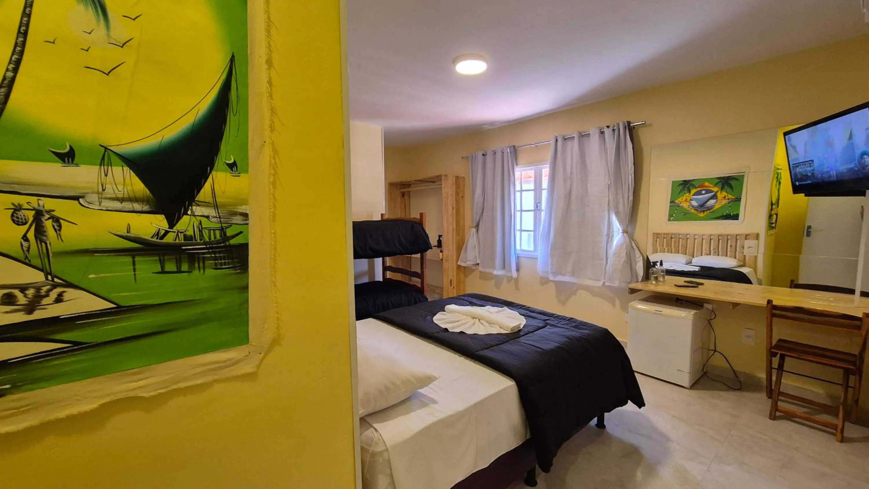 Bed in Pousada Ceará - Porto das Dunas