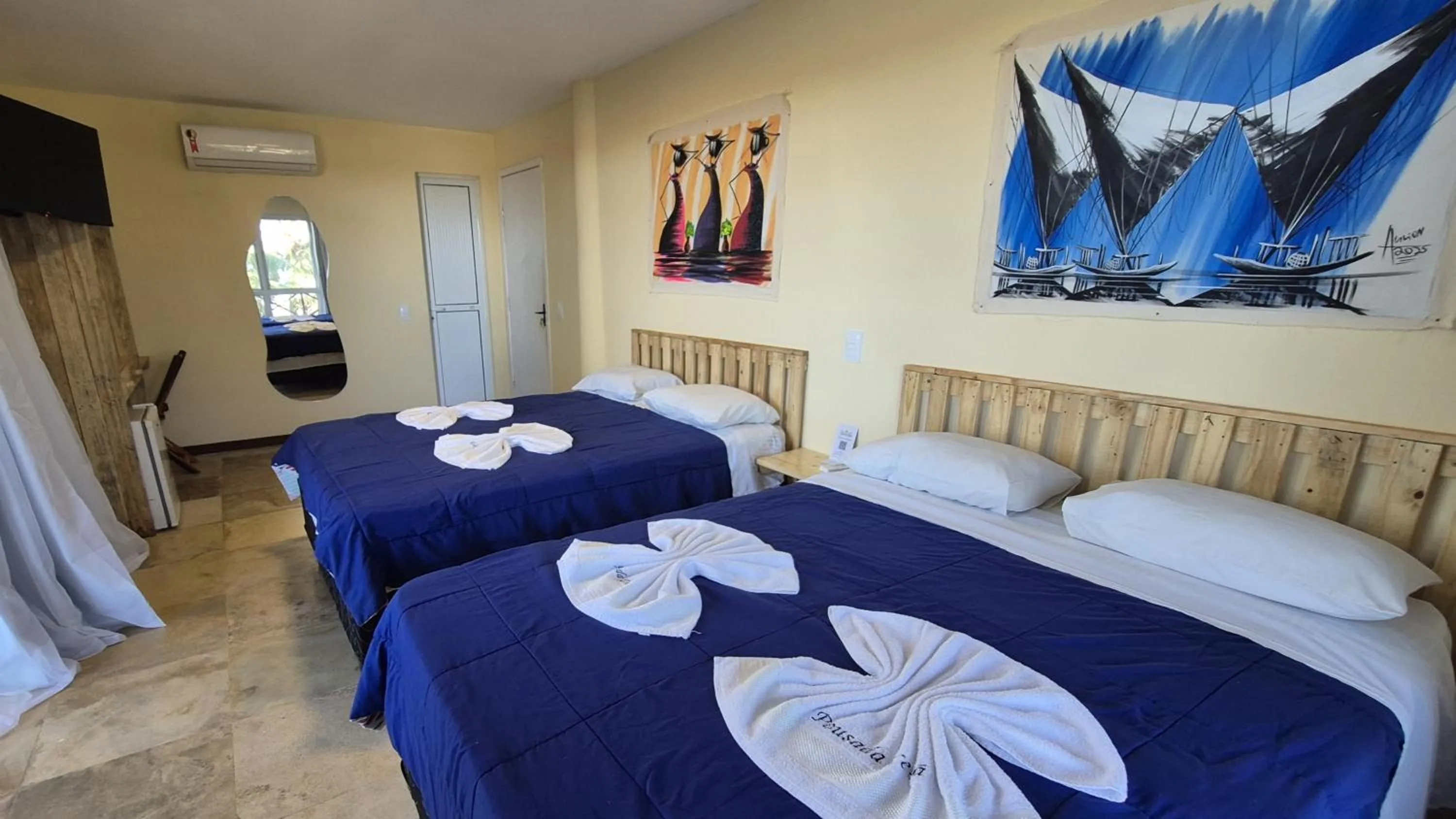 Bed in Pousada Ceará - Porto das Dunas