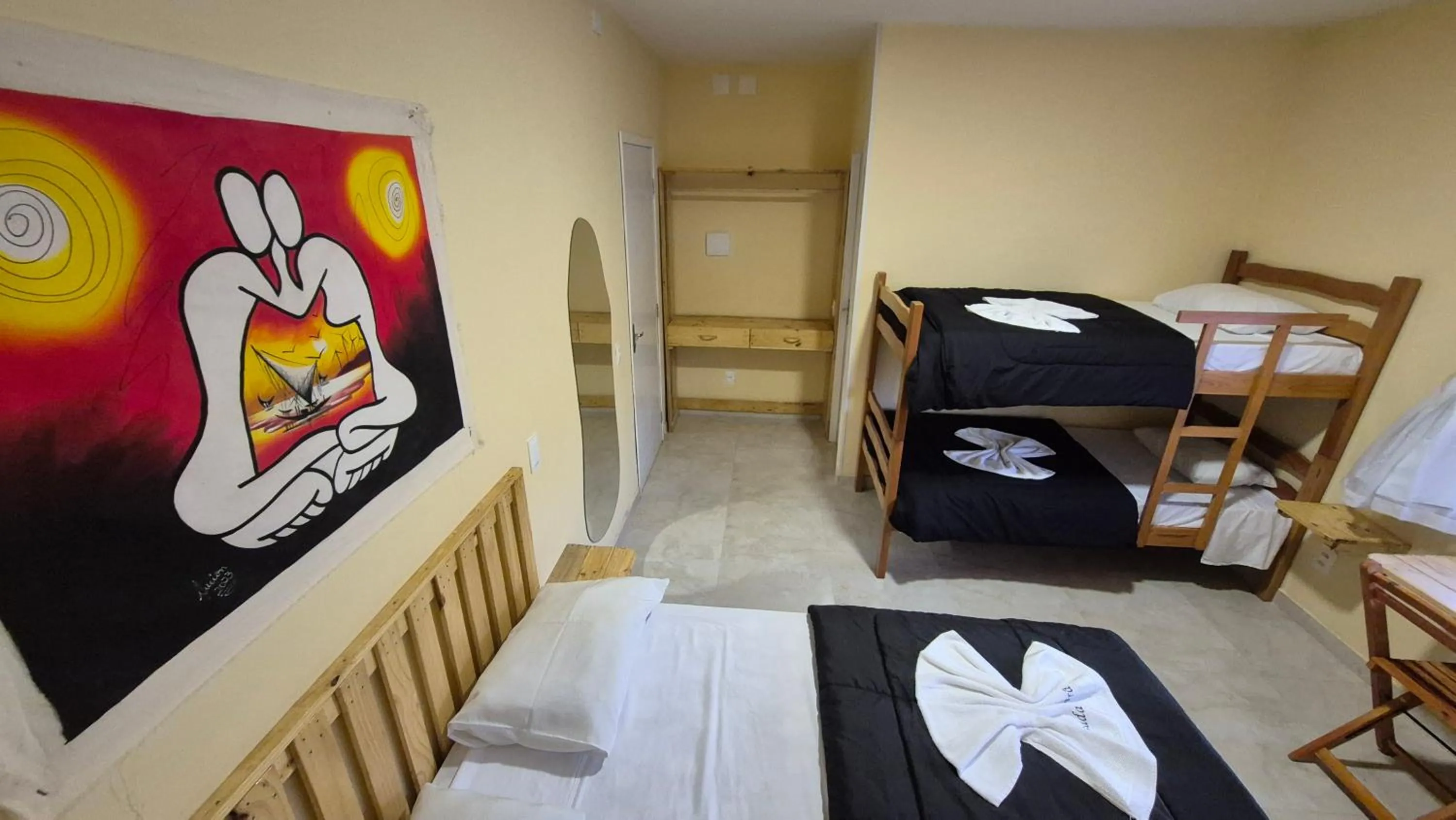 Bed in Pousada Ceará - Porto das Dunas