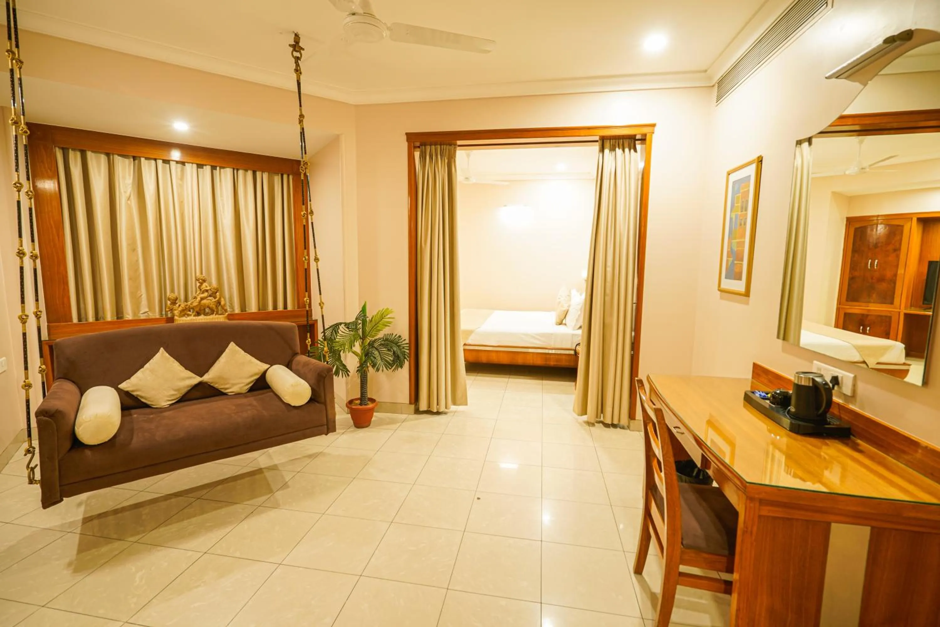 Living room in Hotel Mayura