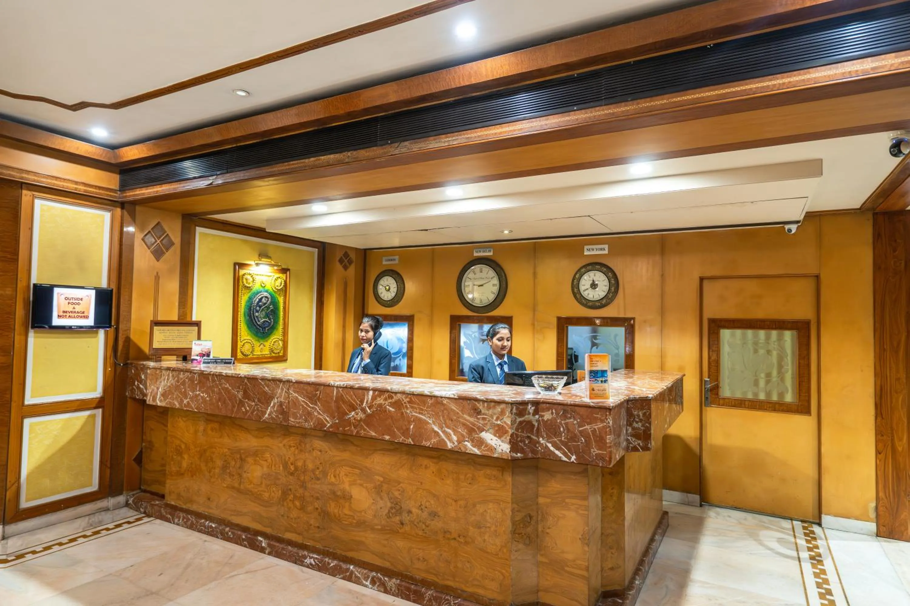 Lobby or reception in Hotel Mayura
