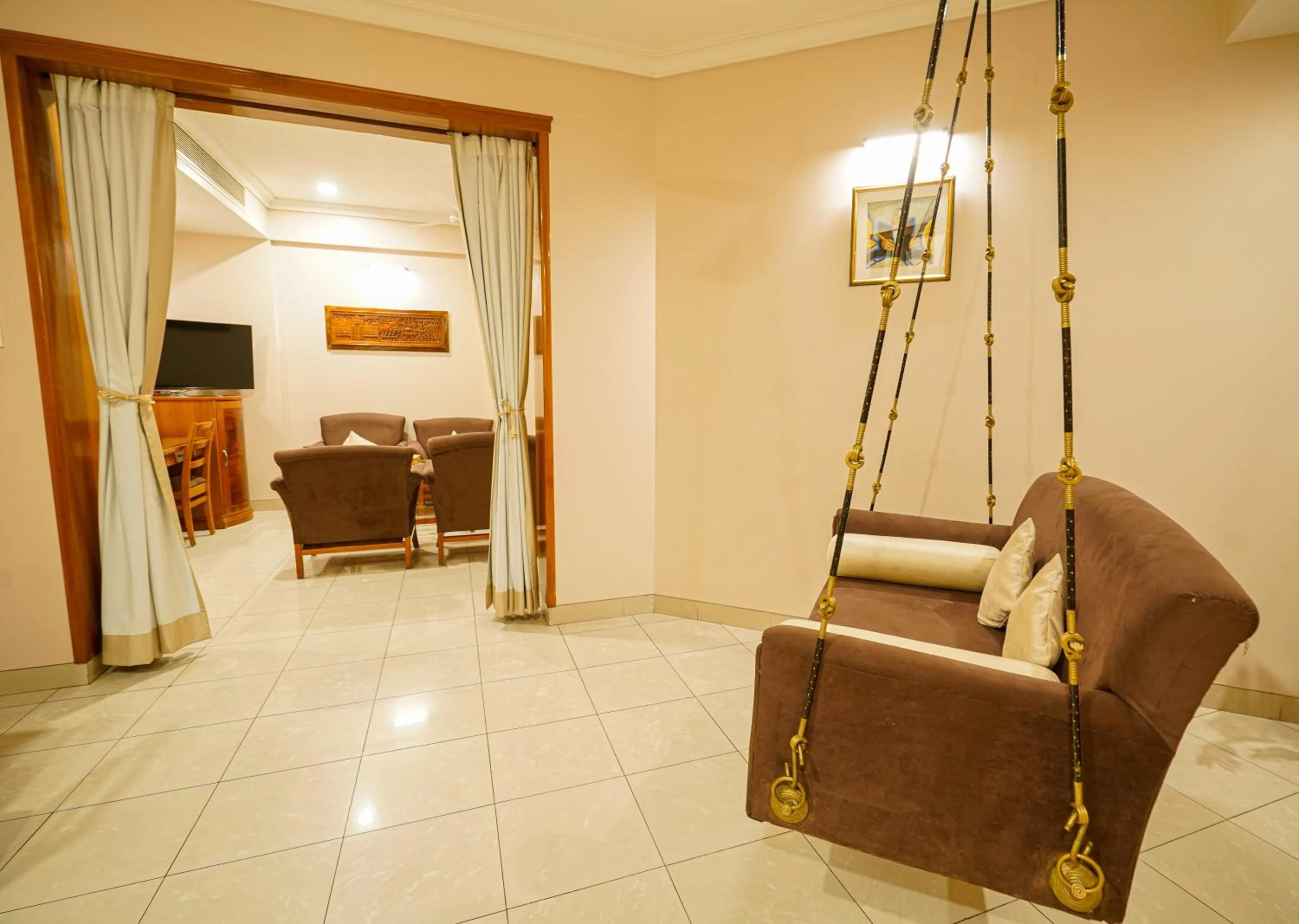 Living room in Hotel Mayura