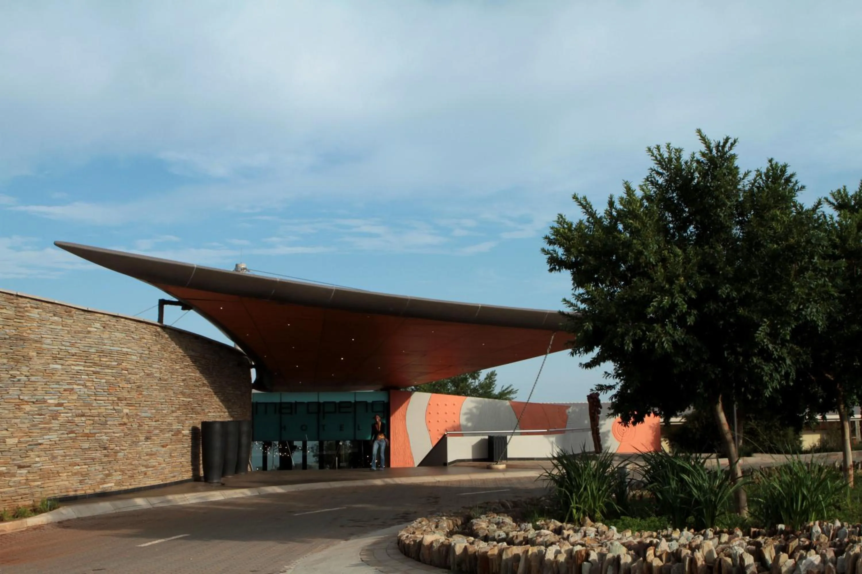 Facade/entrance in Maropeng Boutique Hotel
