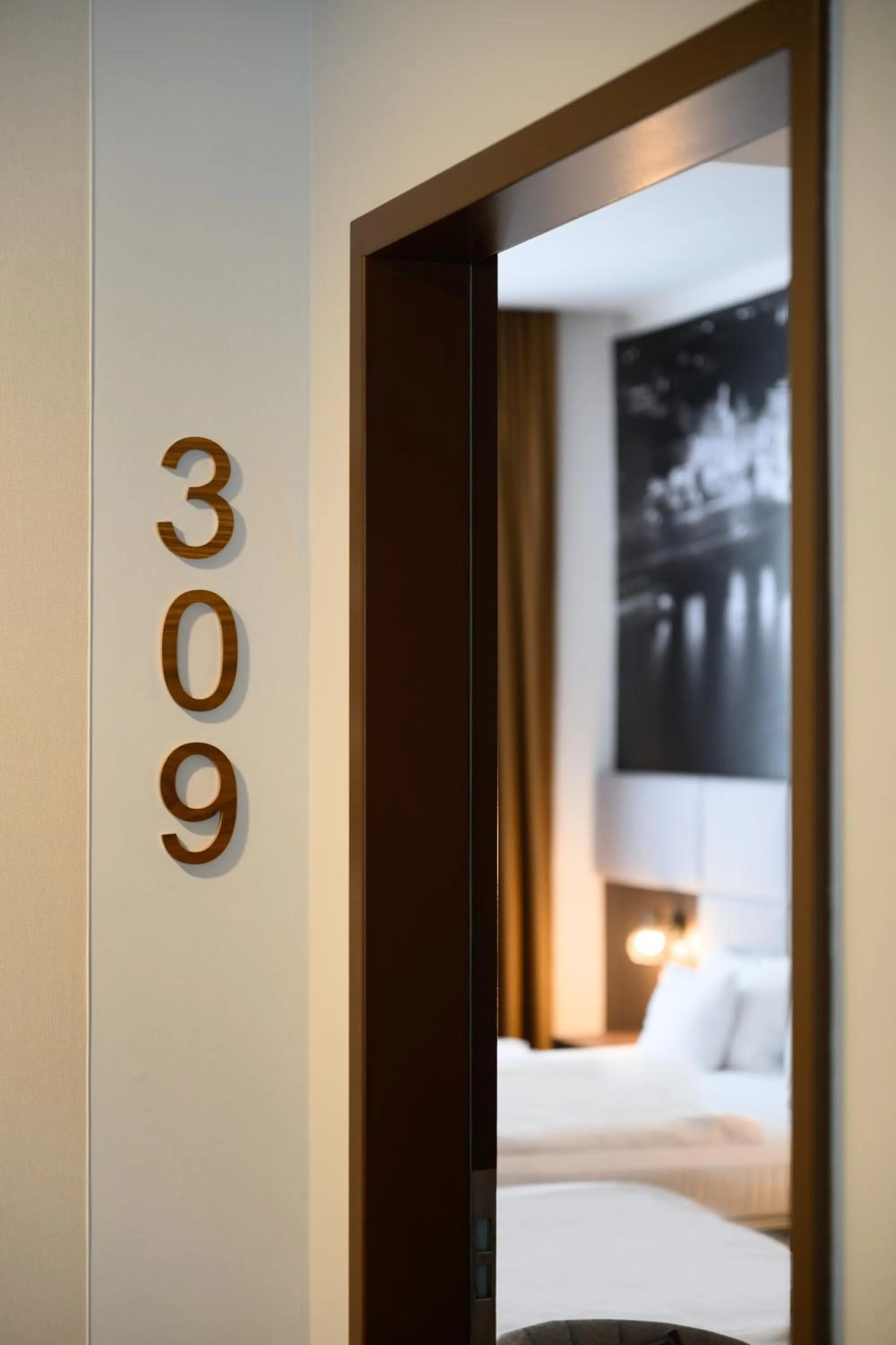 Decorative detail, Bed in 12 Revay Hotel