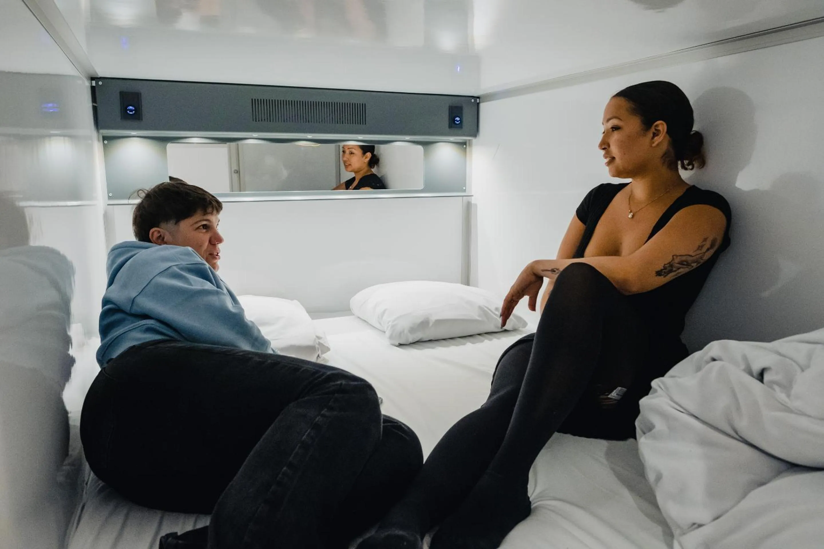 group of guests, Bed in Capsule Hotel Nyhavn63