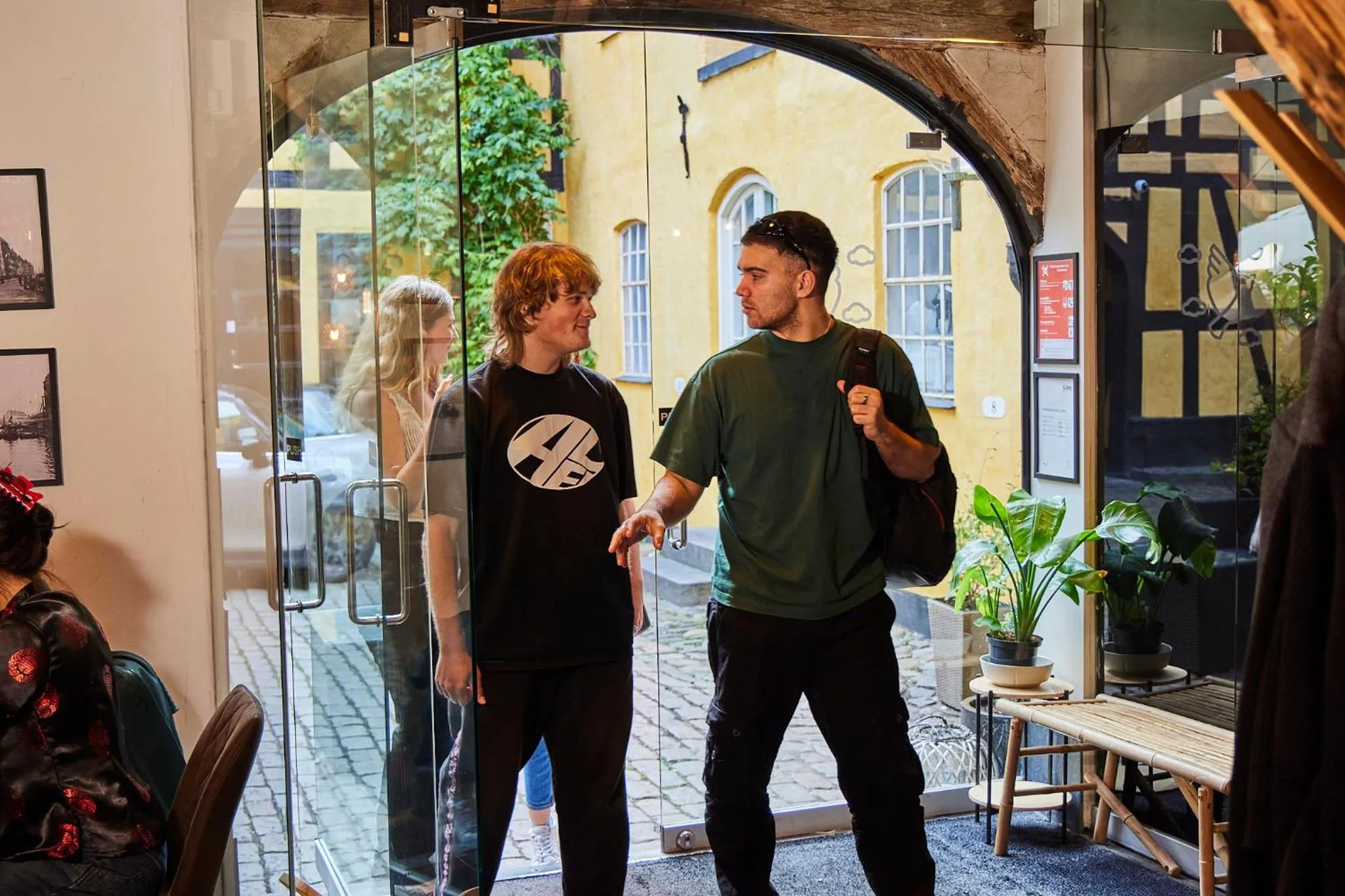 group of guests in Capsule Hotel Nyhavn63
